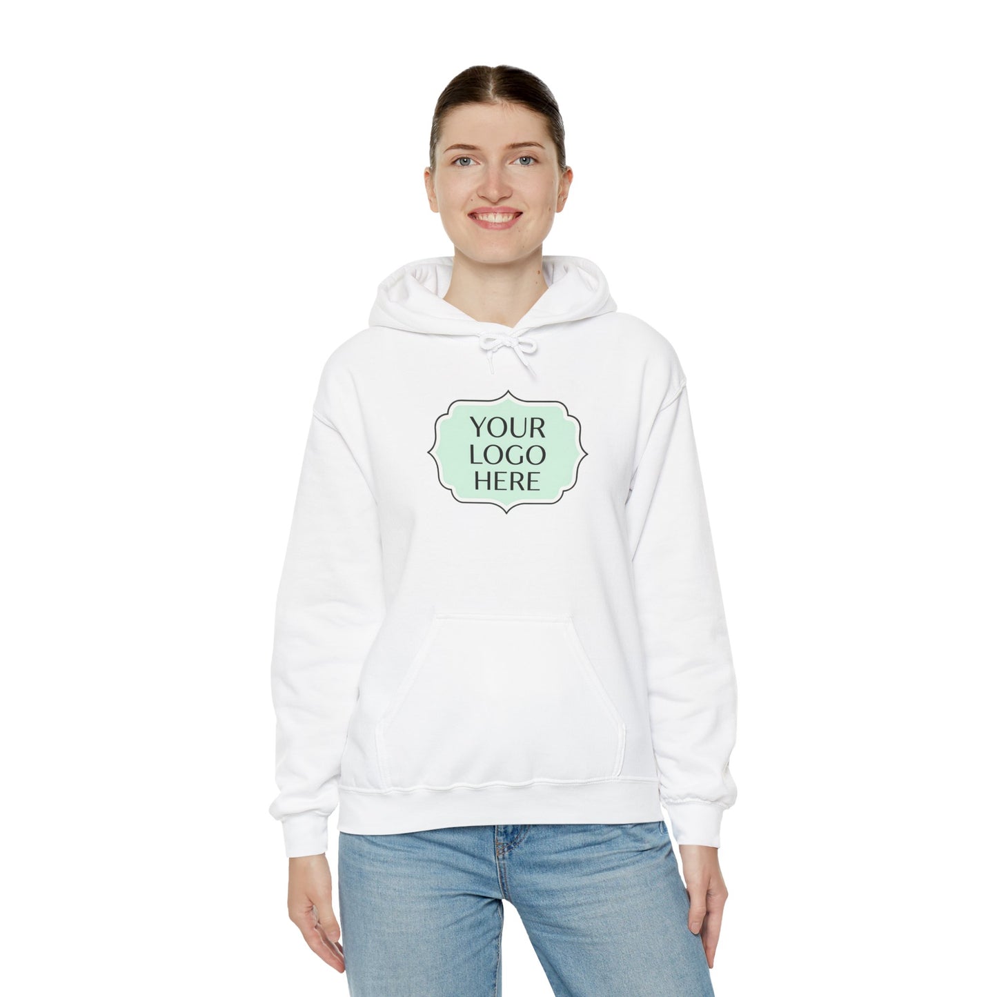 Hoodie — Custom Logo Scalloped Badge Design