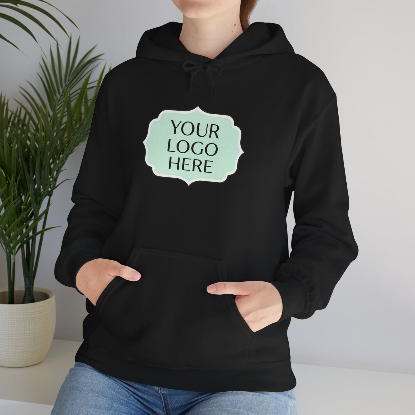 Hoodie — Custom Logo Scalloped Badge Design