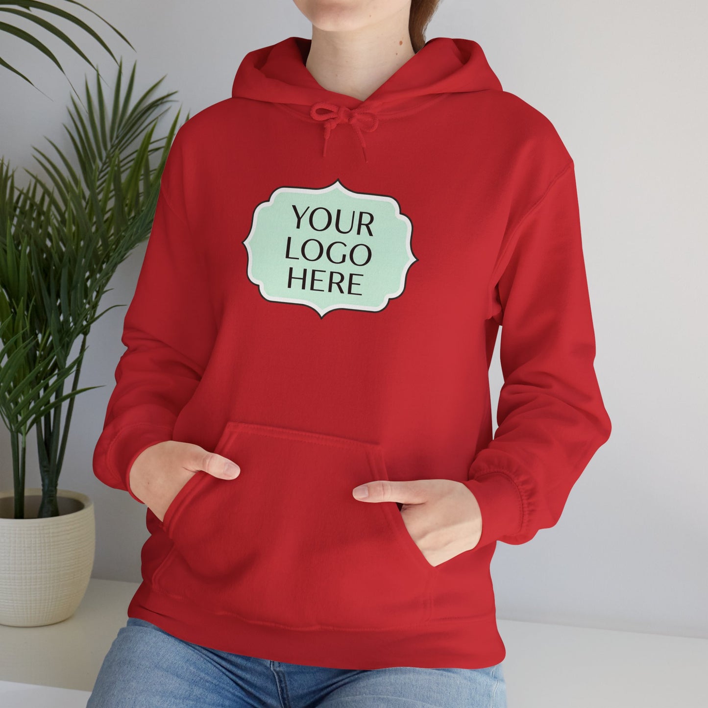Hoodie — Custom Logo Scalloped Badge Design