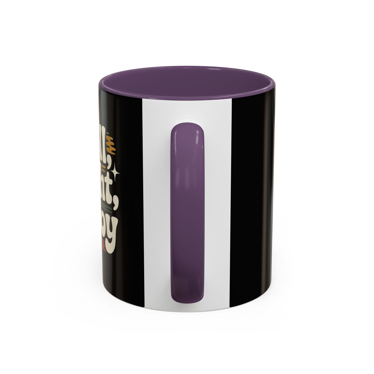 Coffee Mug — "Roll Light, Enjoy" Retro Accent Coffee Cup (11/15oz)