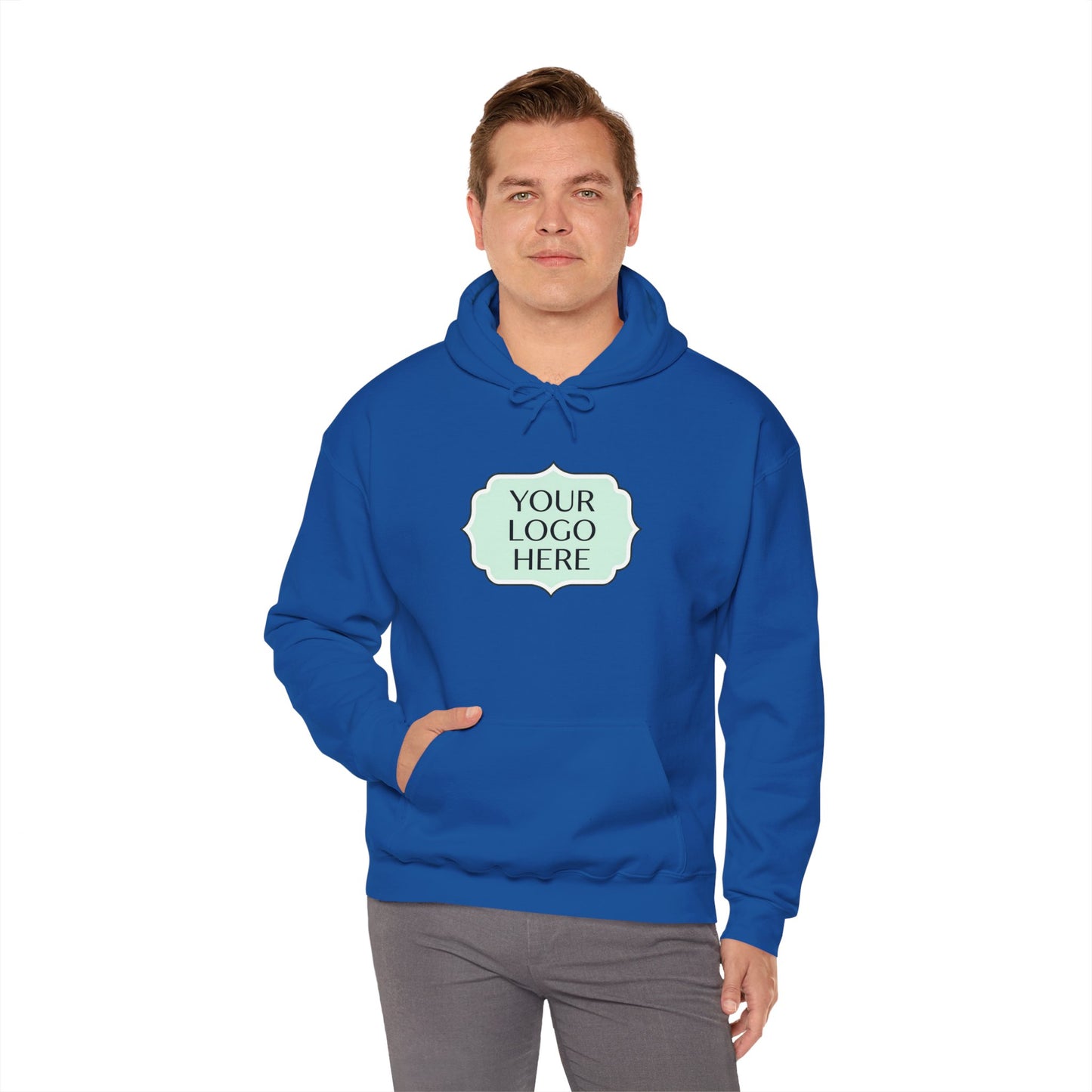 Hoodie — Custom Logo Scalloped Badge Design