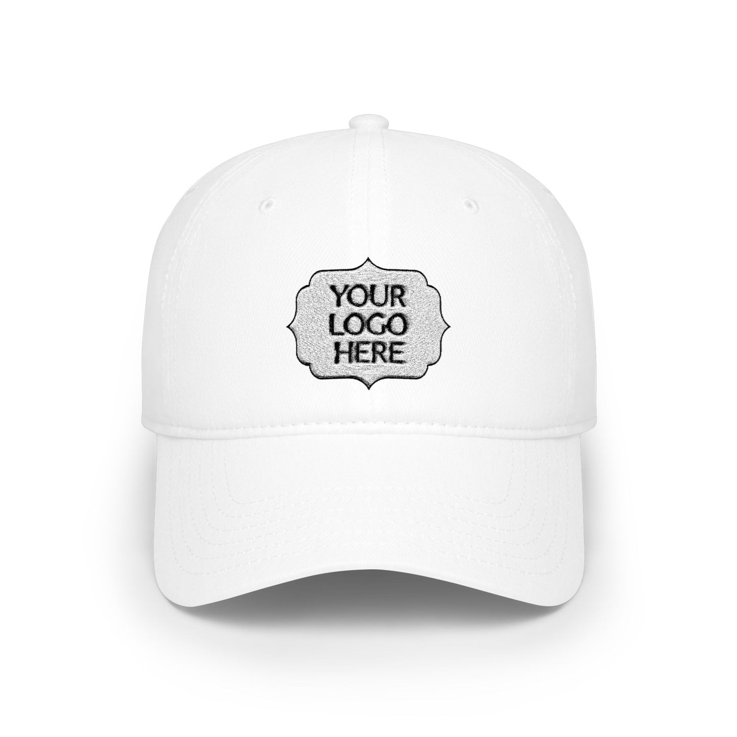 Custom Logo Low Profile Baseball Cap — Personalized Front Patch