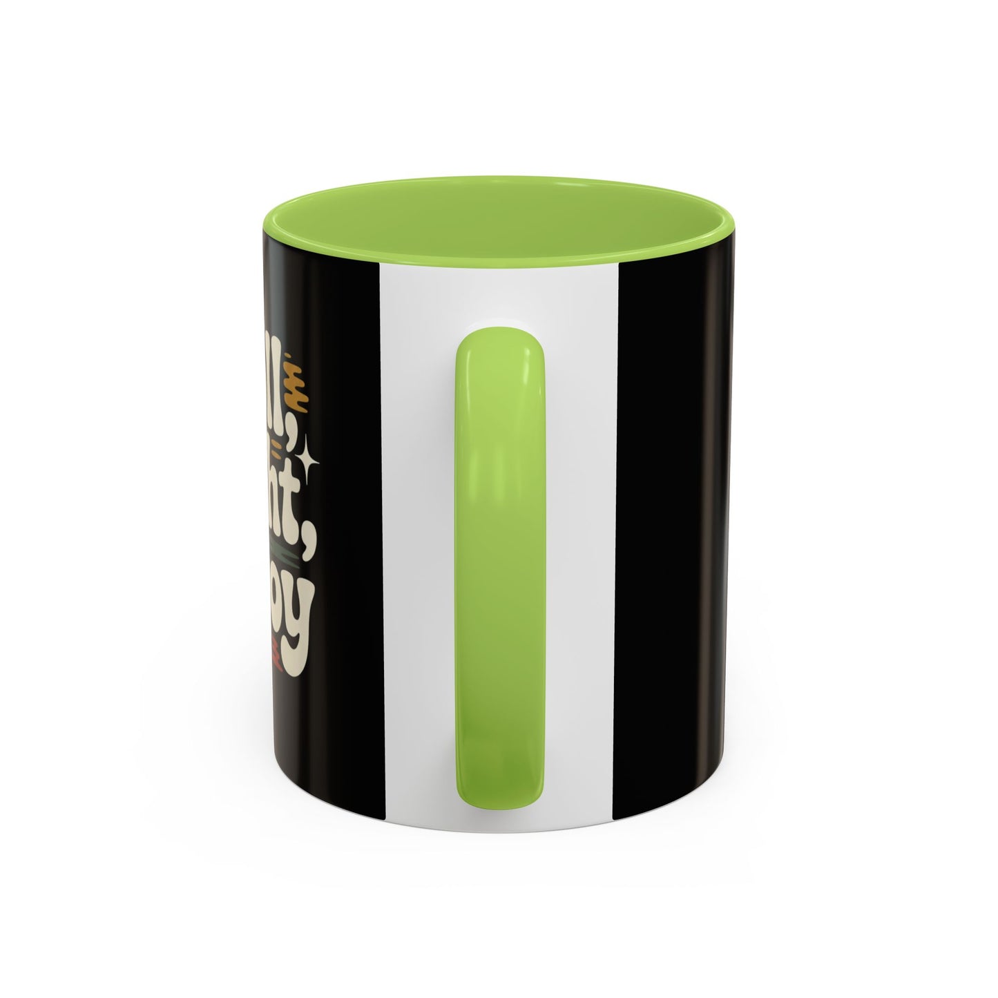 Coffee Mug — "Roll Light, Enjoy" Retro Accent Coffee Cup (11/15oz)