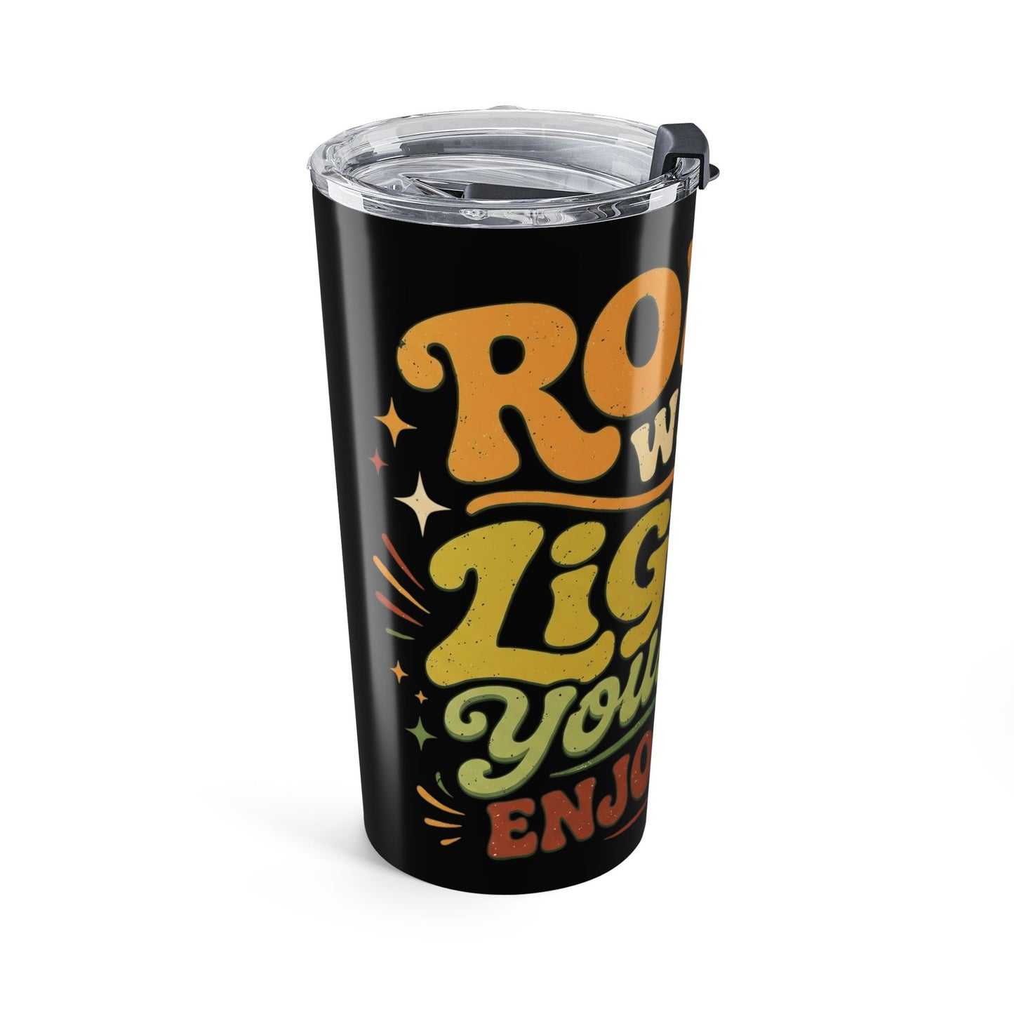 20oz Retro 'Roll With The Punches, Enjoy Life' Insulated Tumbler