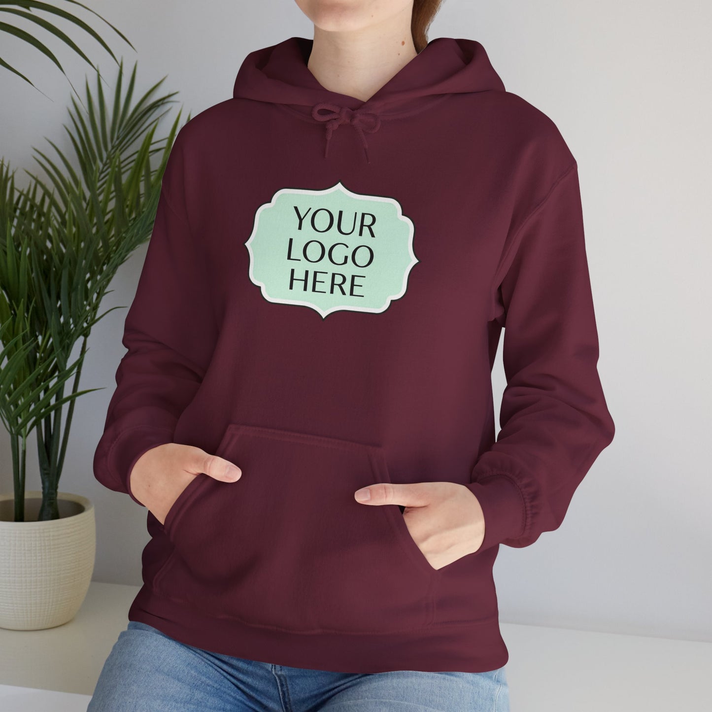 Hoodie — Custom Logo Scalloped Badge Design