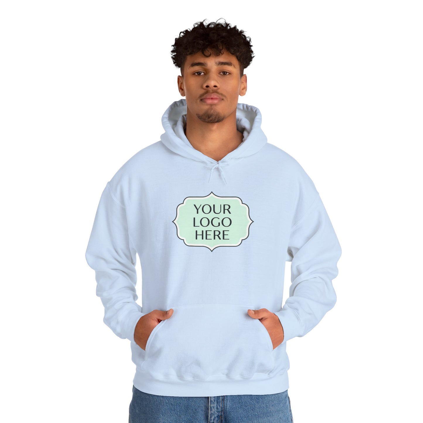 Hoodie — Custom Logo Scalloped Badge Design