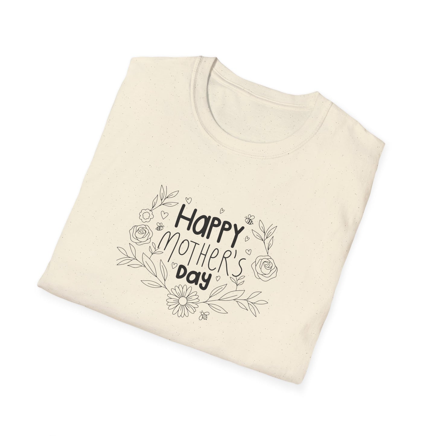 Botanical Mother's Day T-Shirt — Floral Line-Art Mom Tee