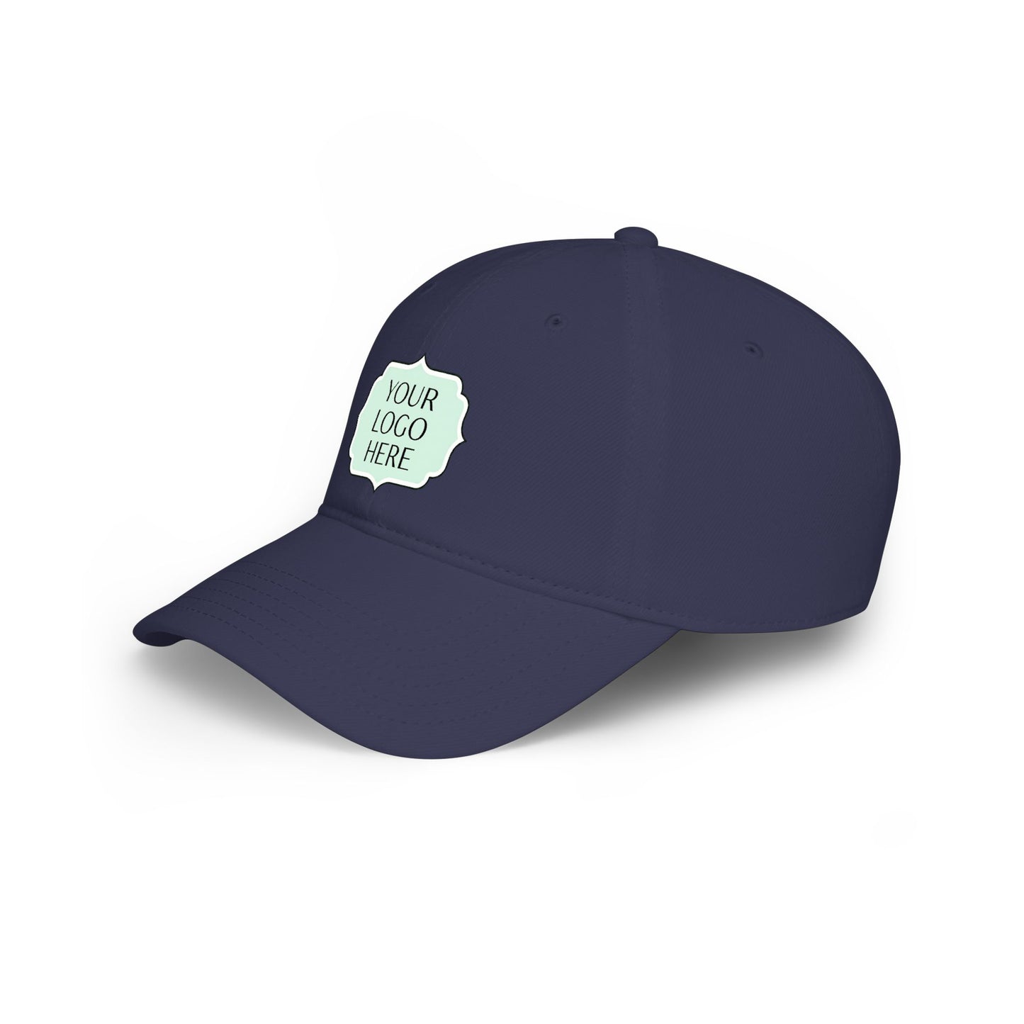 Custom Logo Low Profile Baseball Cap — Personalized Embroidered Patch Hat