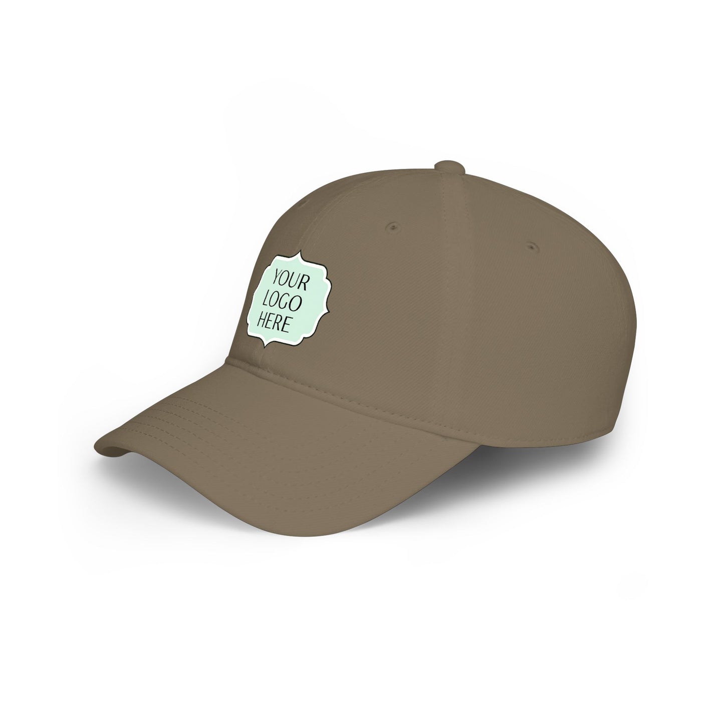 Custom Logo Low Profile Baseball Cap — Personalized Embroidered Patch Hat