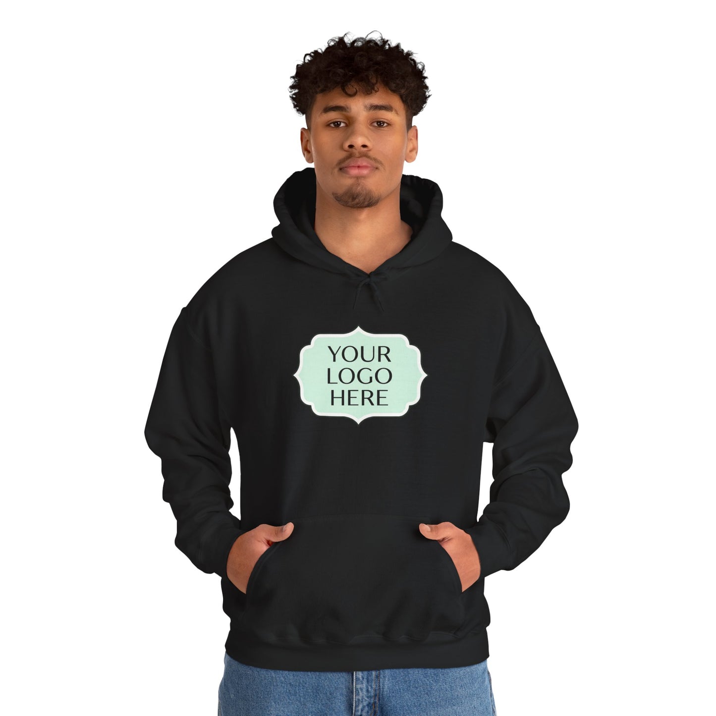 Hoodie — Custom Logo Scalloped Badge Design