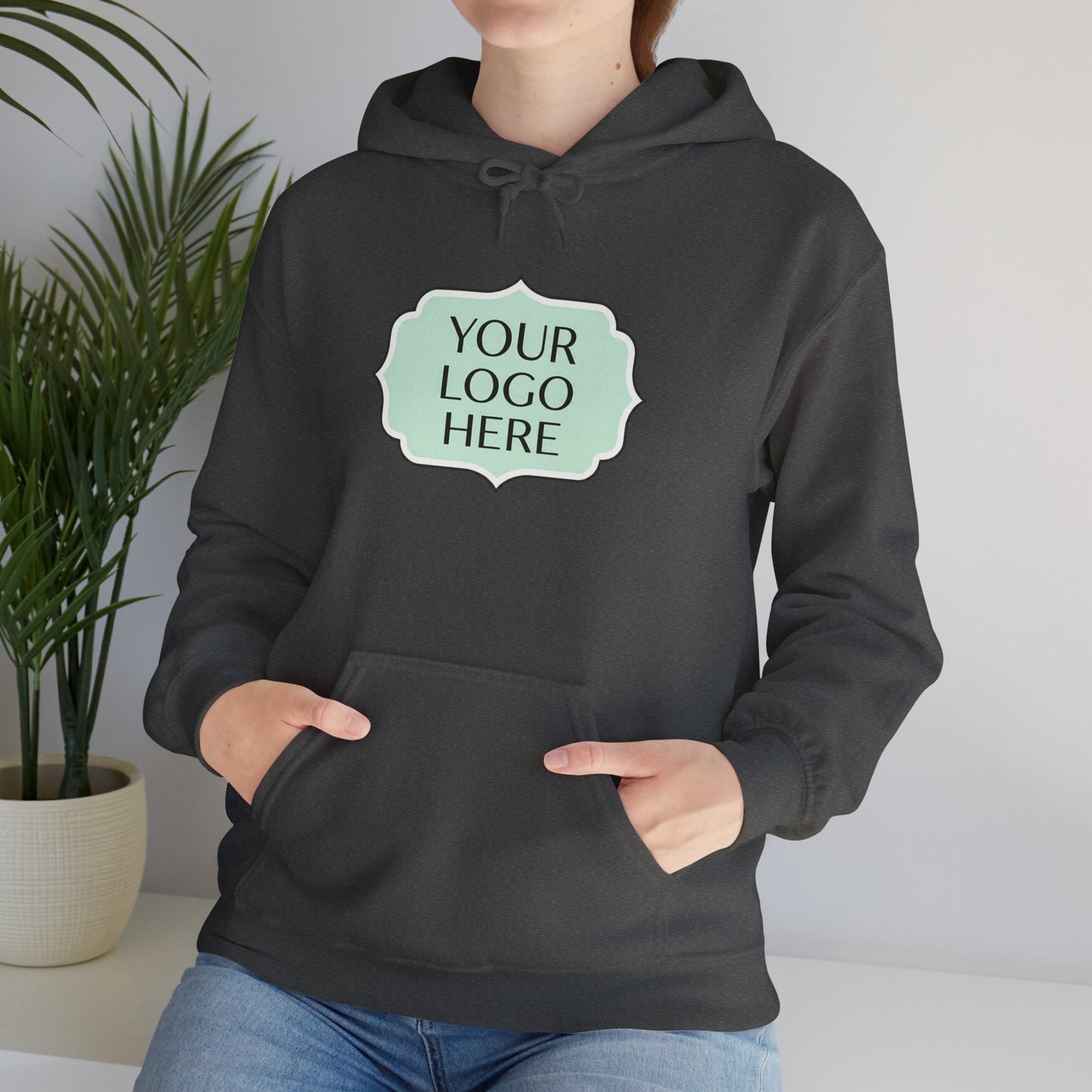 Hoodie — Custom Logo Scalloped Badge Design