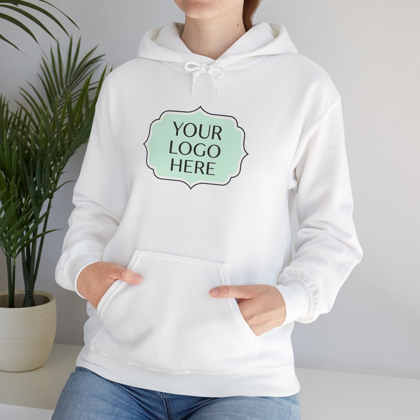 Hoodie — Custom Logo Scalloped Badge Design