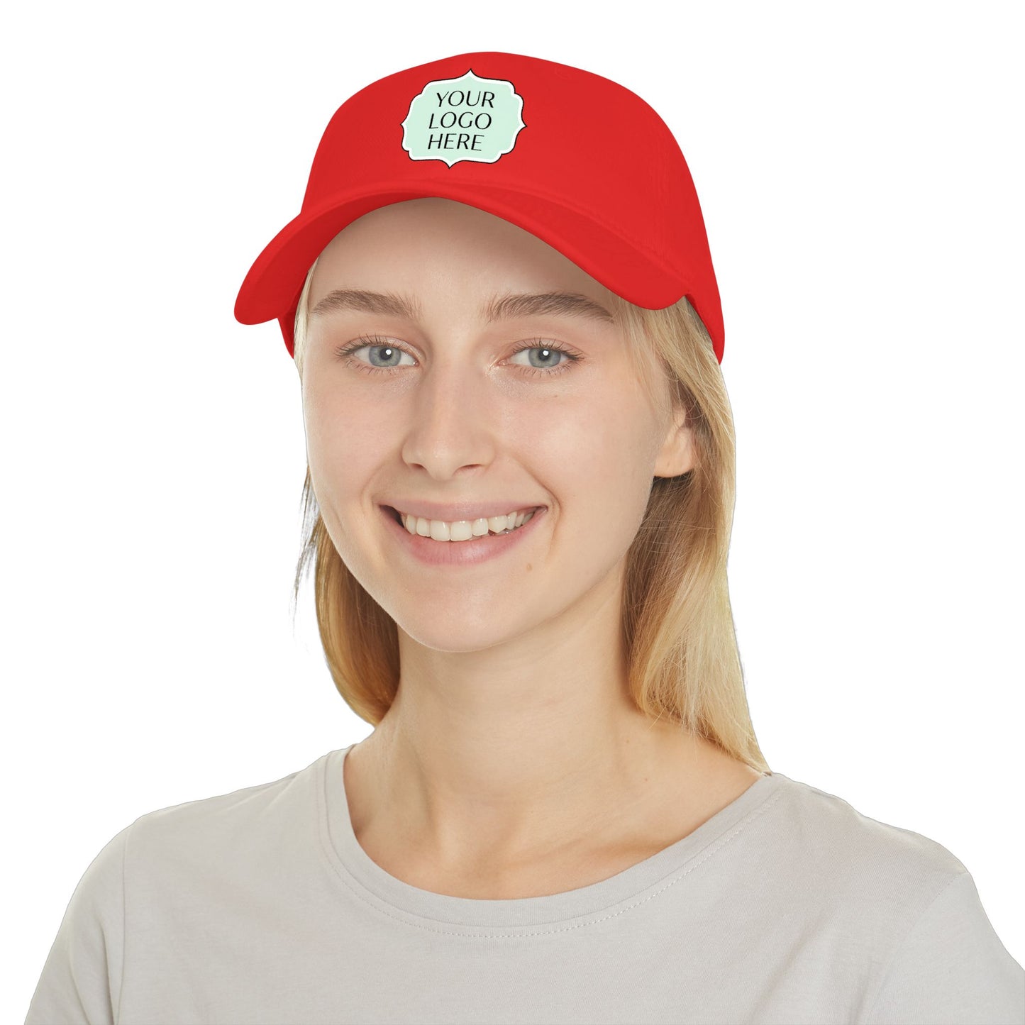 Custom Logo Low Profile Baseball Cap — Personalized Embroidered Patch Hat