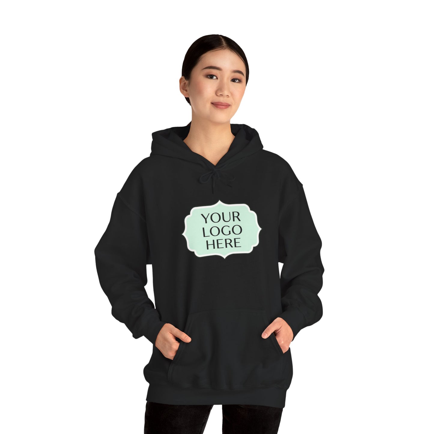 Hoodie — Custom Logo Scalloped Badge Design
