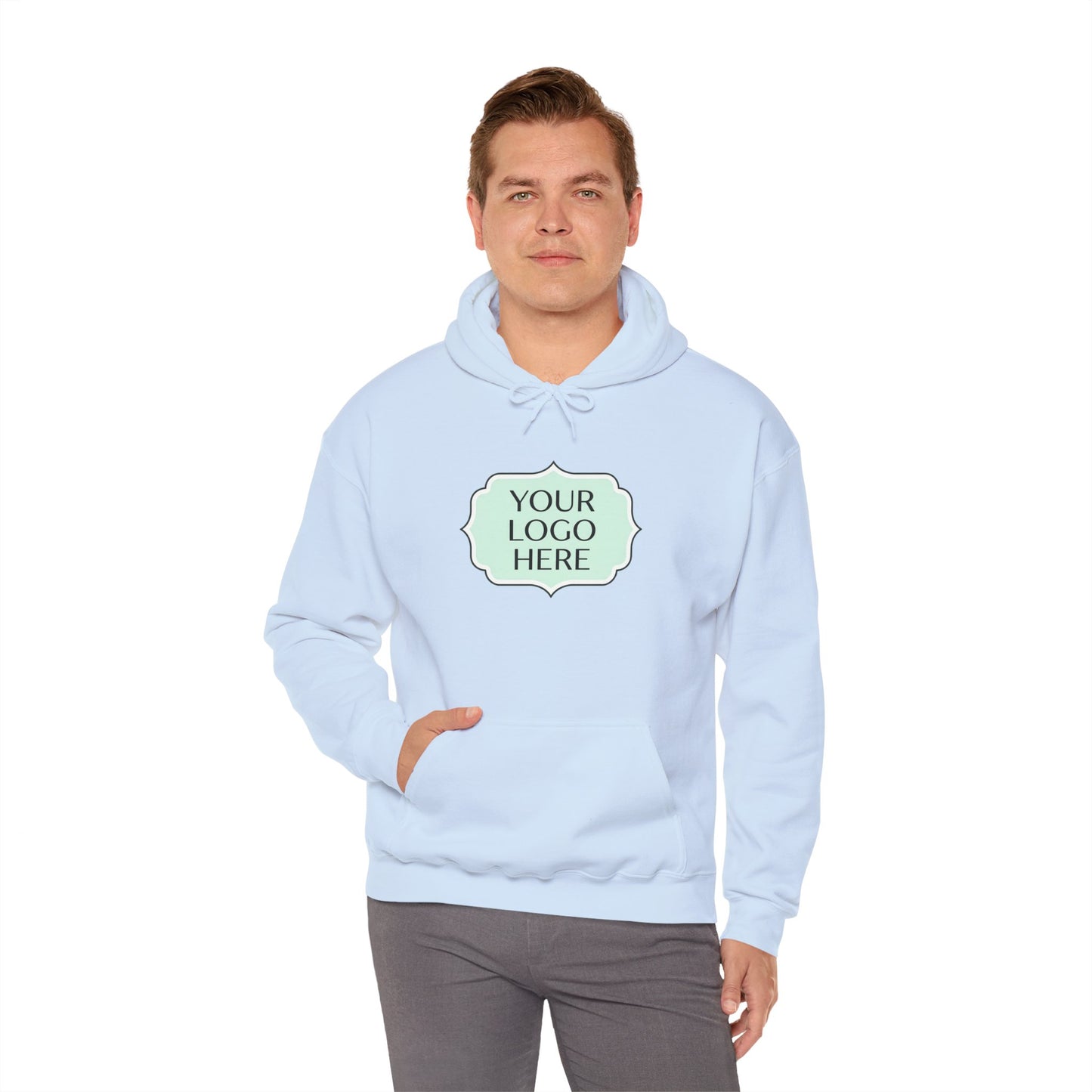 Hoodie — Custom Logo Scalloped Badge Design