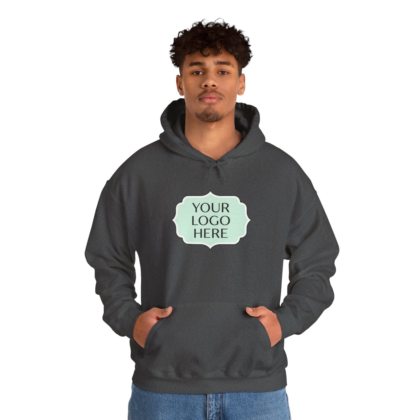 Hoodie — Custom Logo Scalloped Badge Design