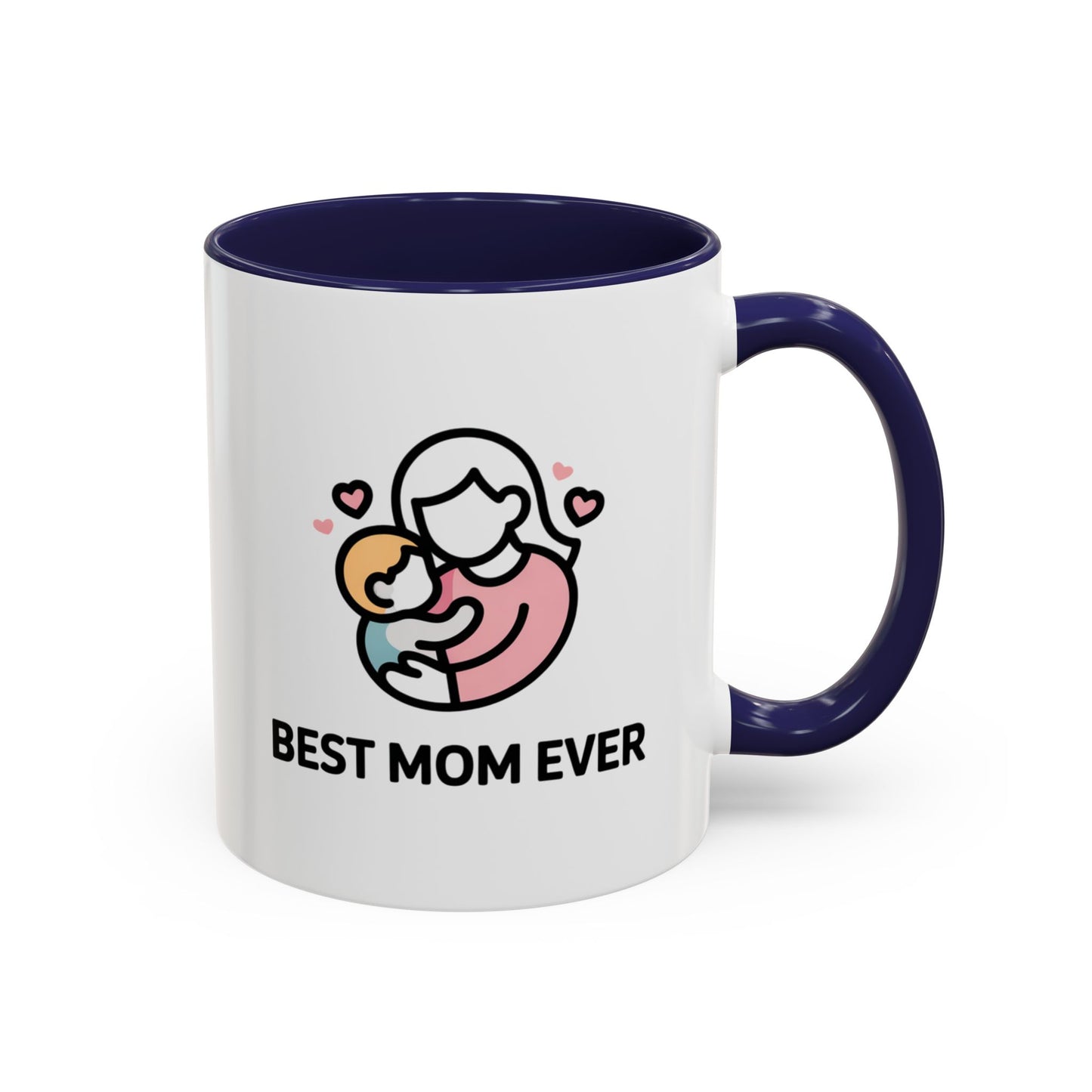 Tasse à café Best Mom Ever – Cadeau de Fête des Mères, Tasse en céramique mignonne Maman et Bébé (11/15oz)