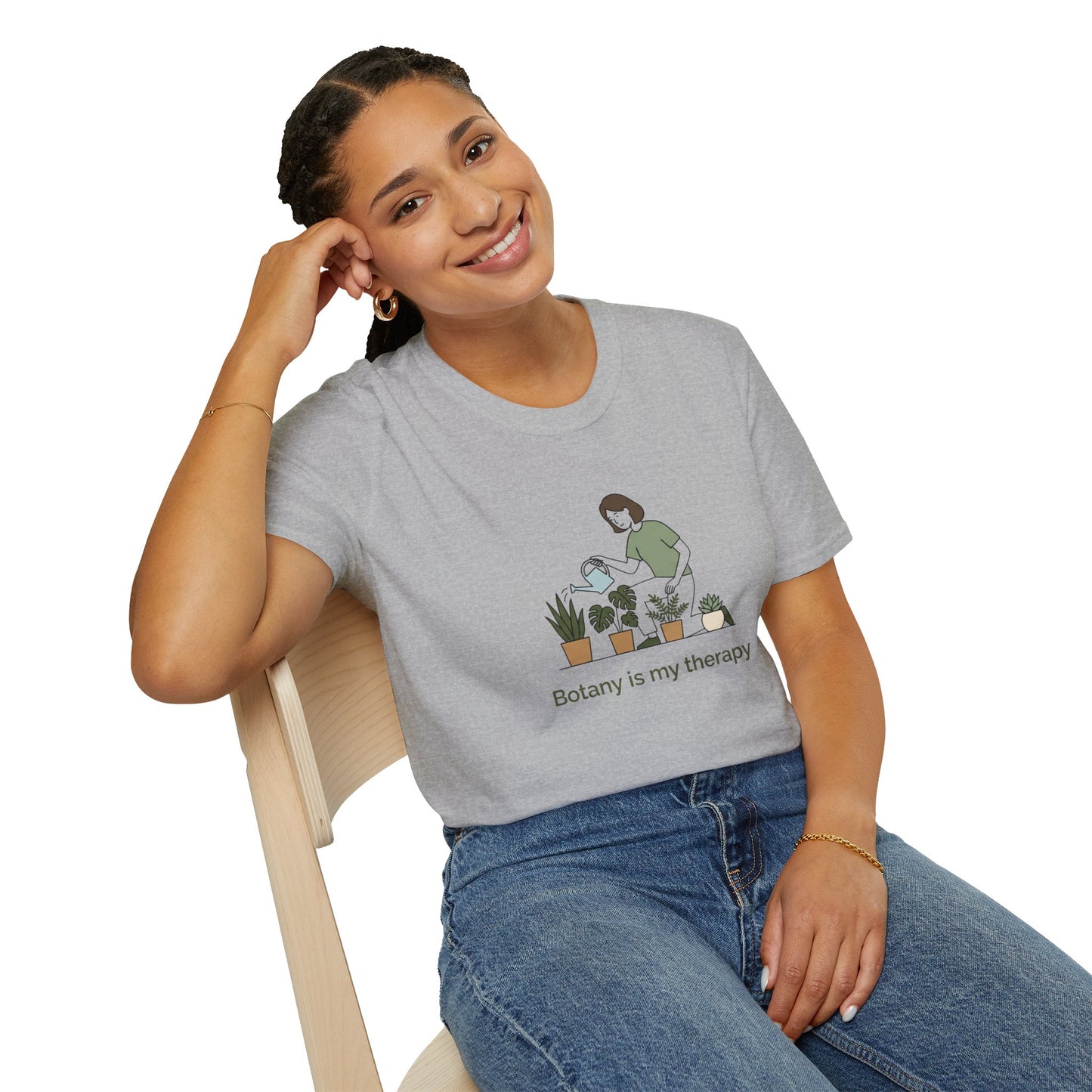 Botany Is My Therapy T-Shirt — Plant Lover Graphic Tee