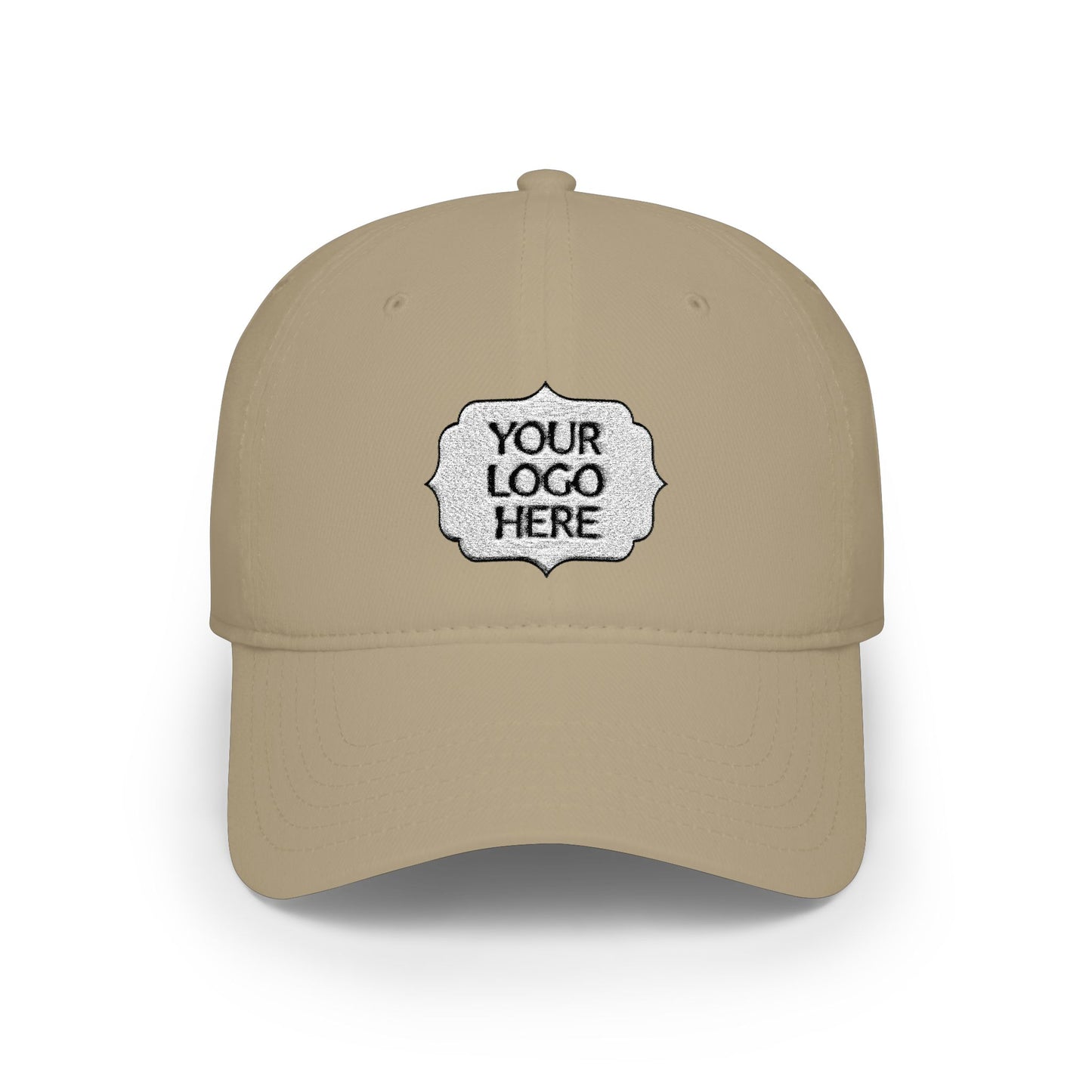 Custom Logo Low Profile Baseball Cap — Personalized Front Patch