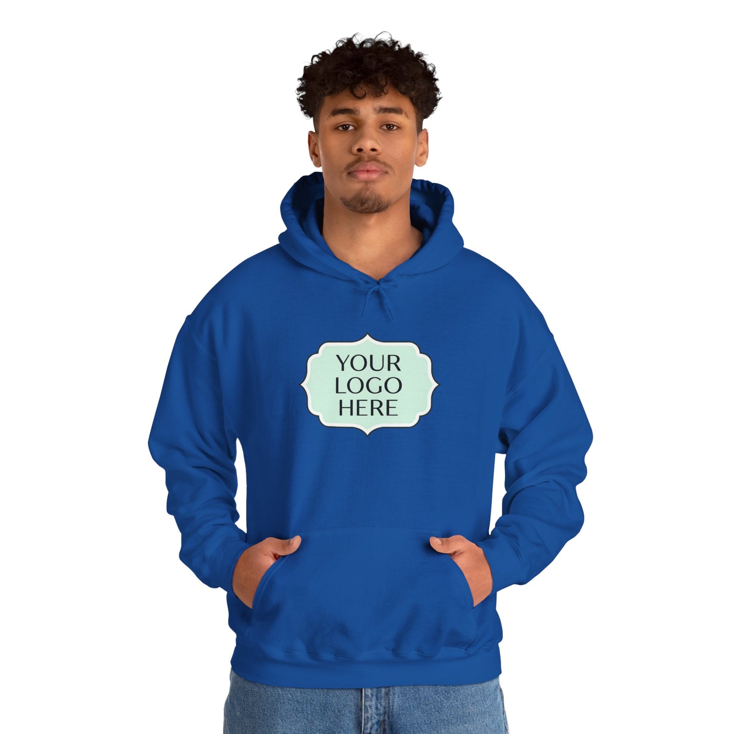 Hoodie — Custom Logo Scalloped Badge Design