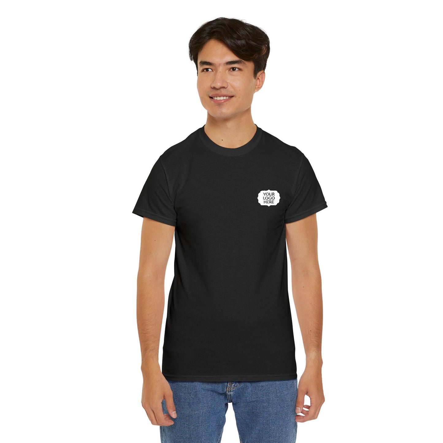 Tiger Heart Chest Pocket Tee — Minimal Wildlife Graphic T-Shirt