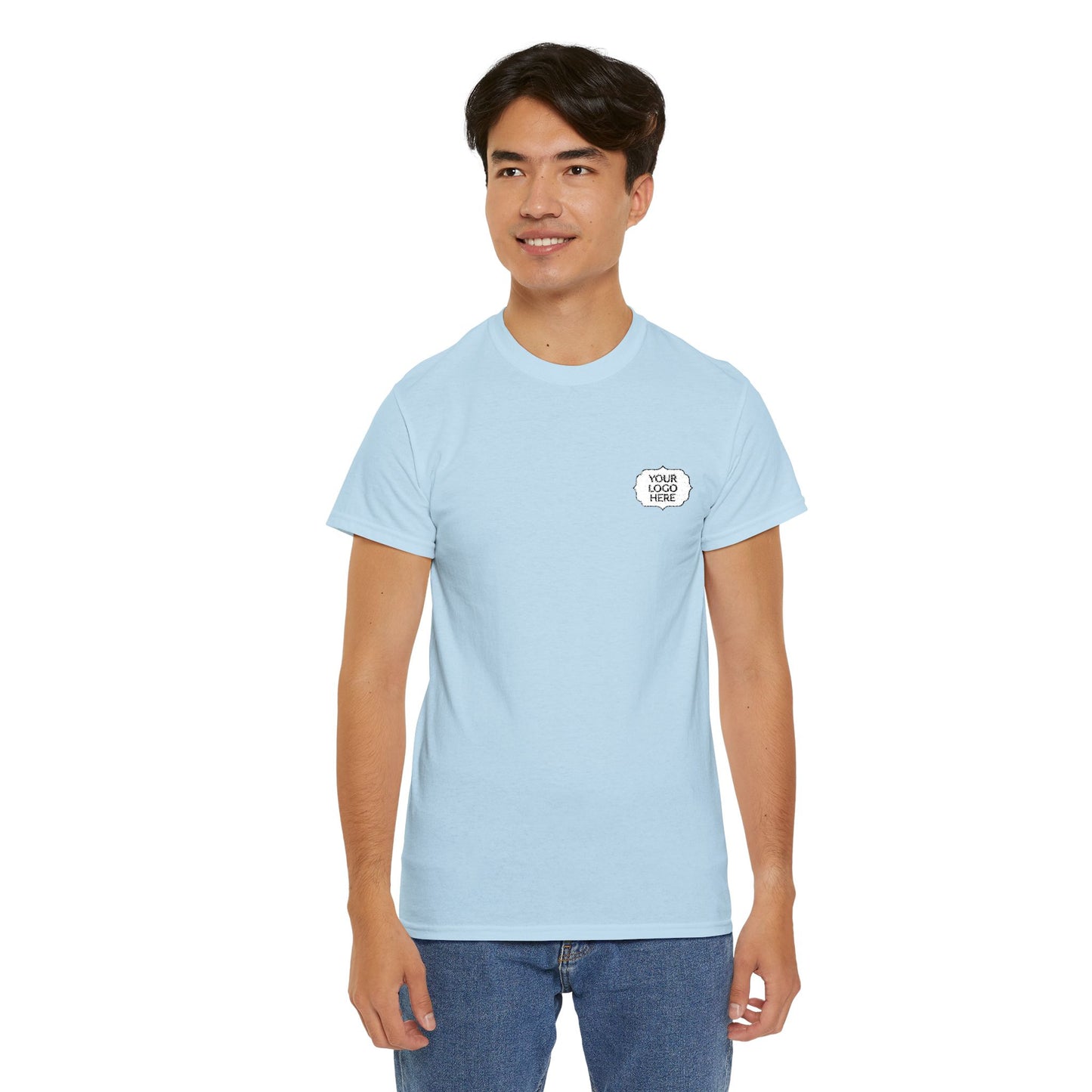 Tiger Heart Chest Pocket Tee — Minimal Wildlife Graphic T-Shirt