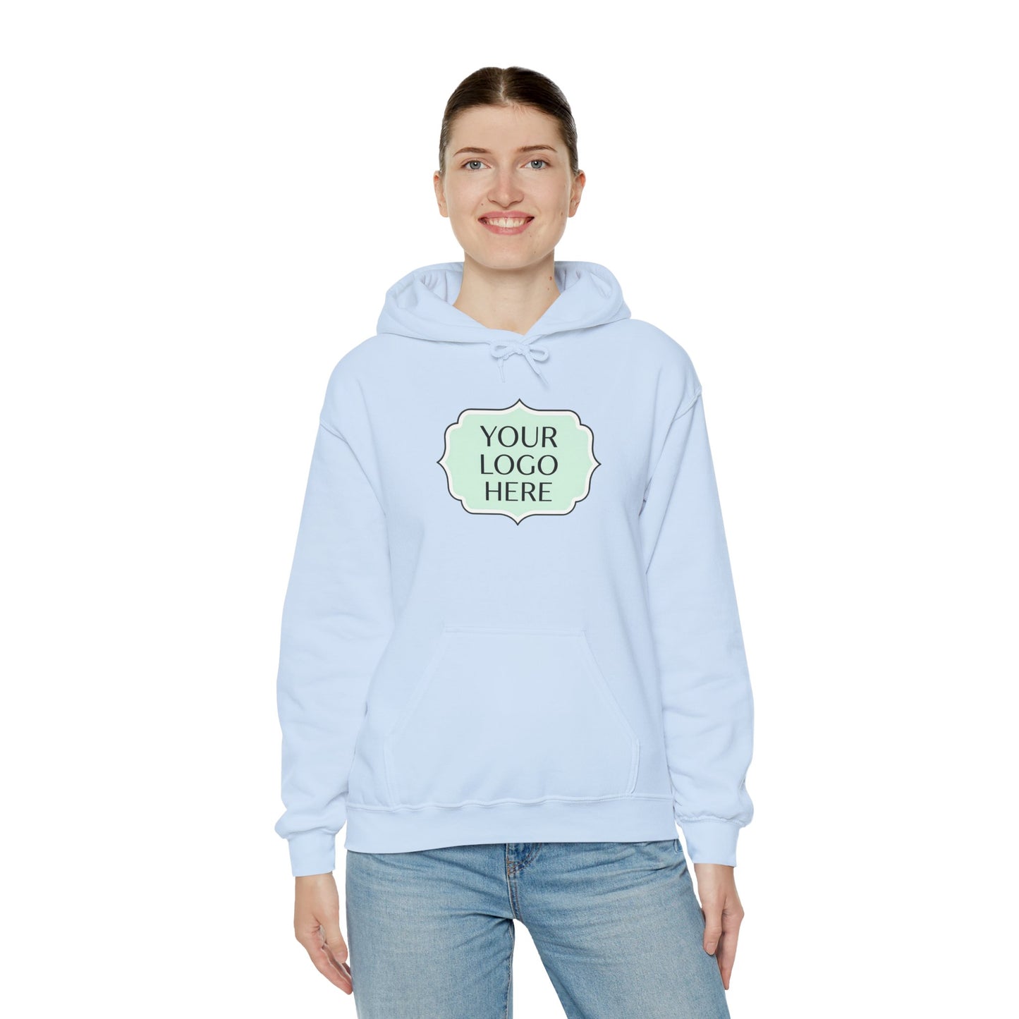 Hoodie — Custom Logo Scalloped Badge Design