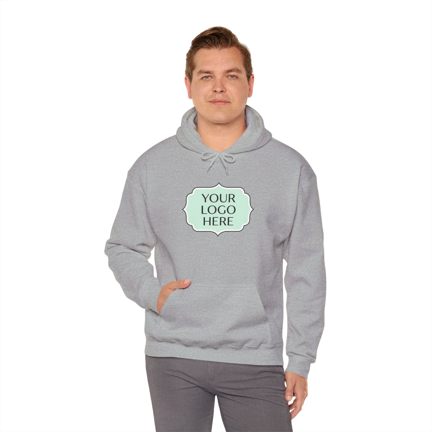 Hoodie — Custom Logo Scalloped Badge Design