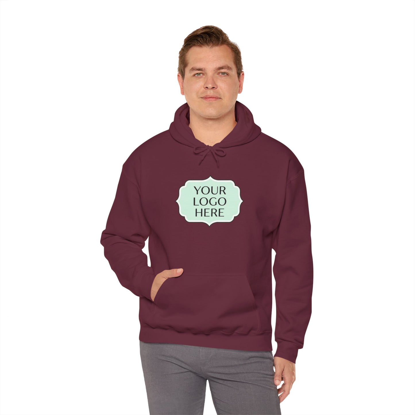 Hoodie — Custom Logo Scalloped Badge Design