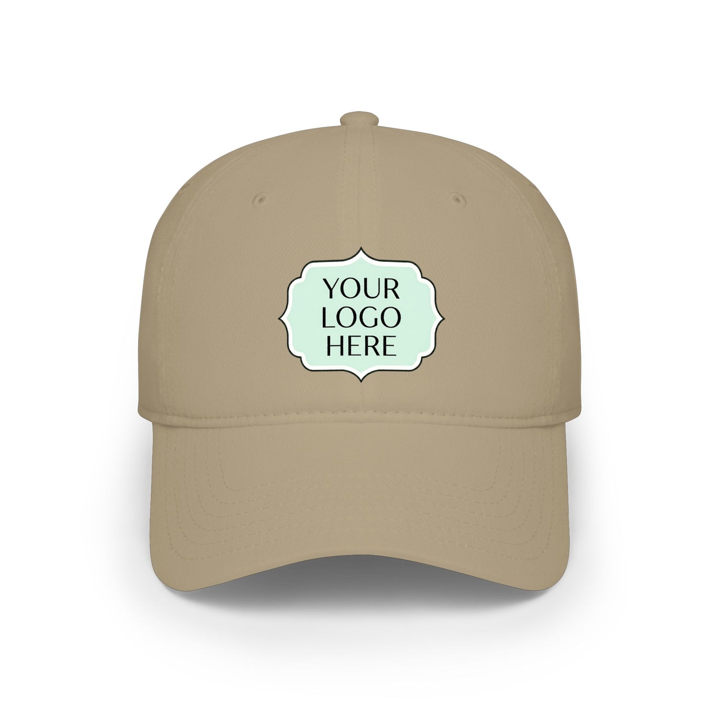 Custom Logo Low Profile Baseball Cap — Personalized Embroidered Patch Hat