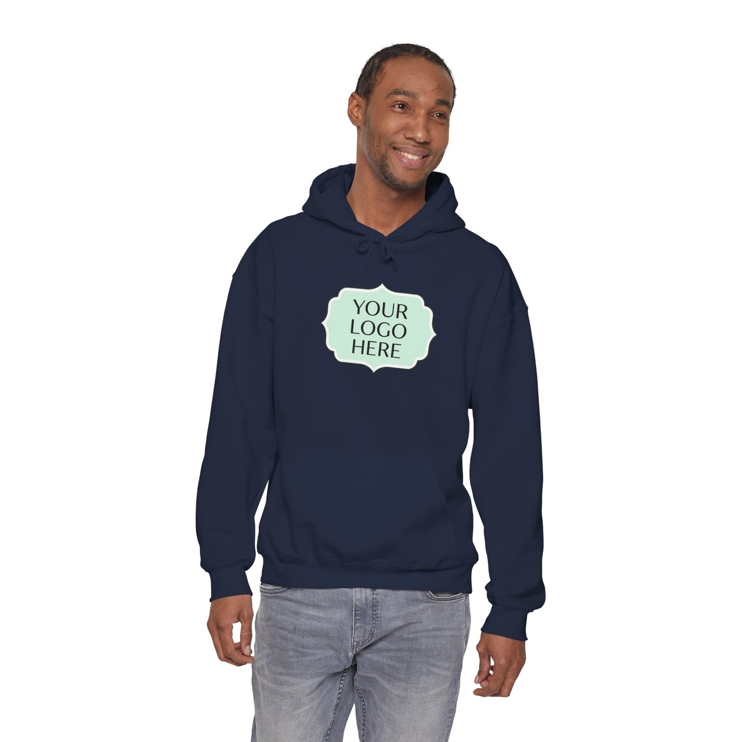 Hoodie — Custom Logo Scalloped Badge Design