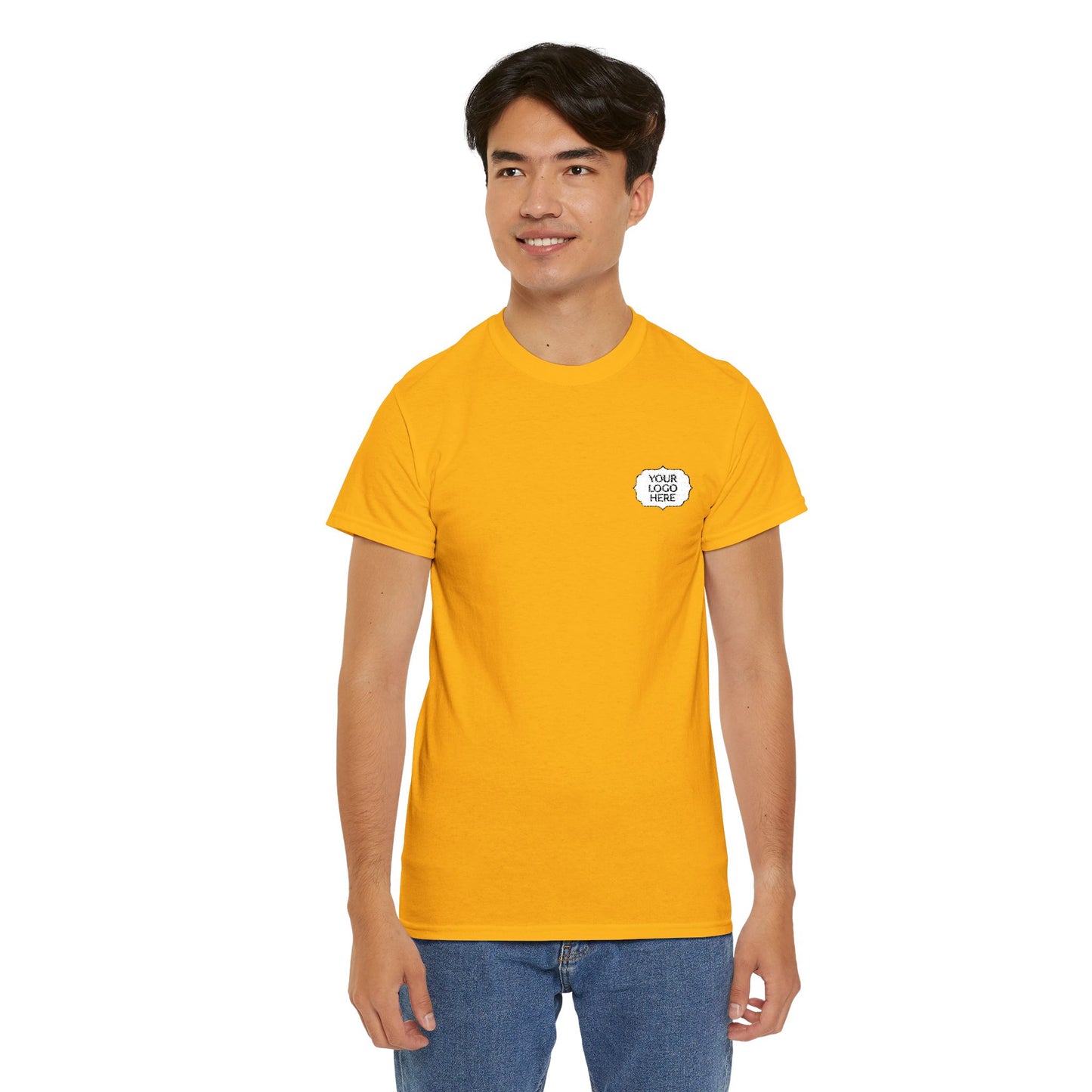 Tiger Heart Chest Pocket Tee — Minimal Wildlife Graphic T-Shirt
