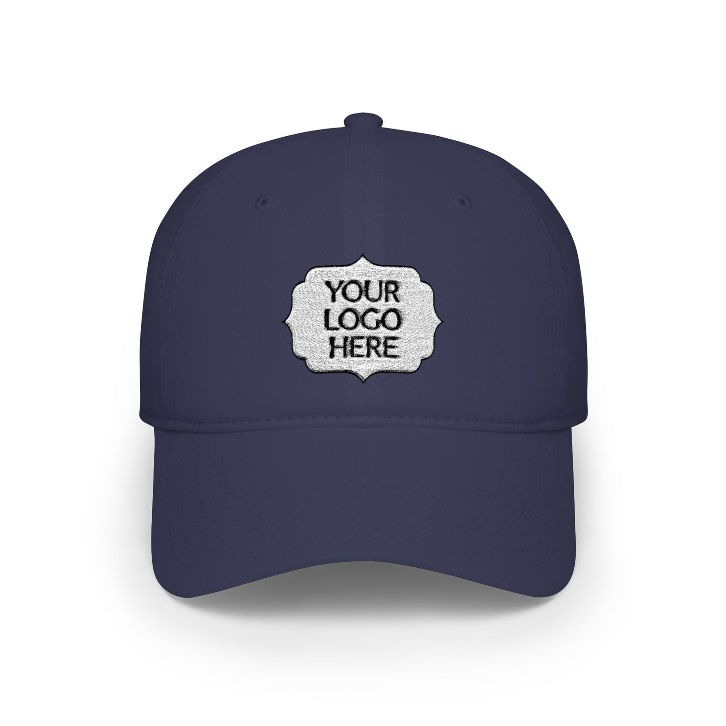 Custom Logo Low Profile Baseball Cap — Personalized Front Patch