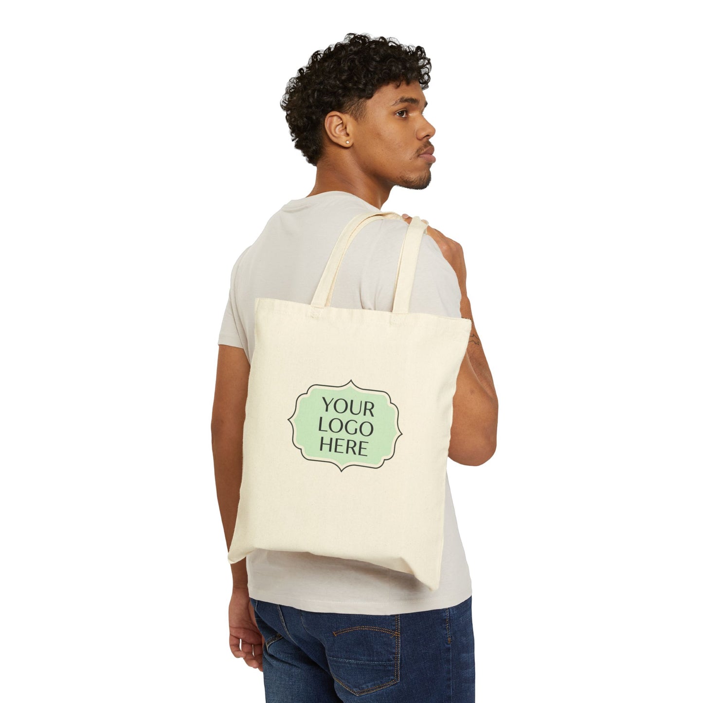 Canvas Tote Bag — Custom Logo Cotton Shopper