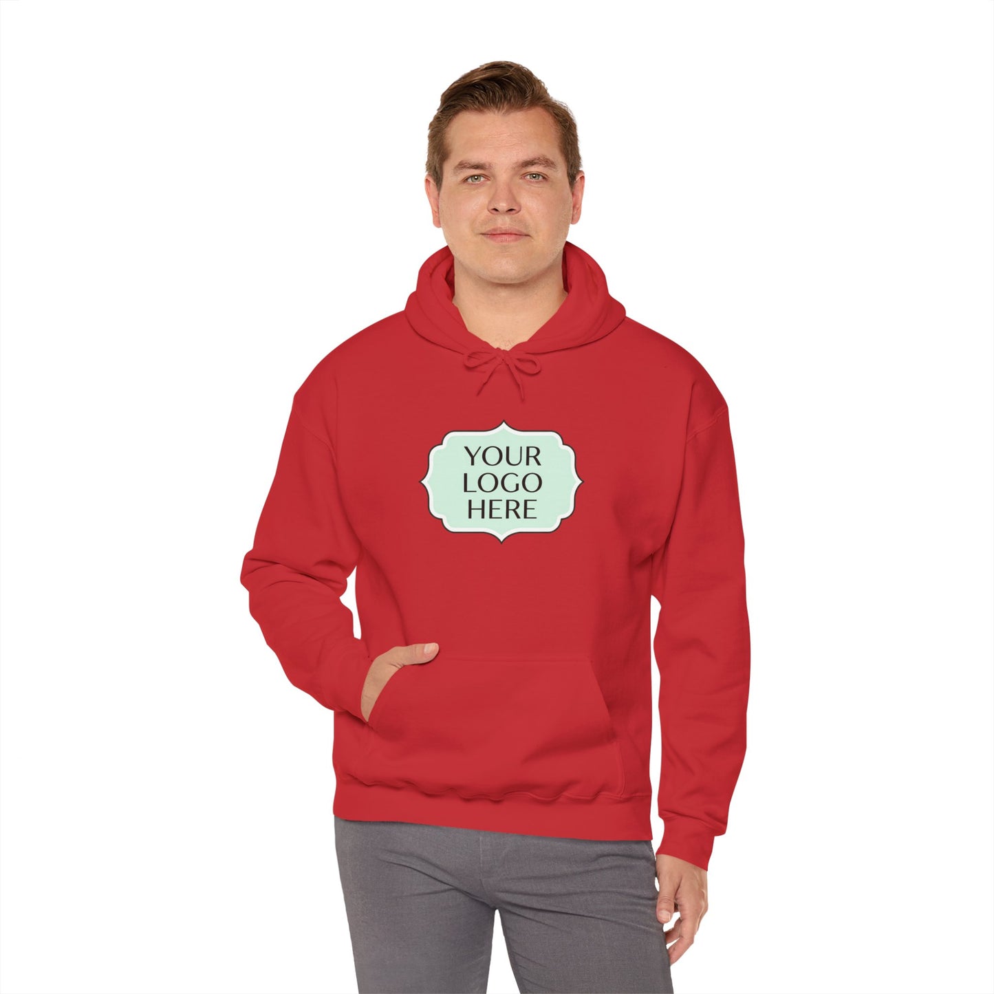 Hoodie — Custom Logo Scalloped Badge Design