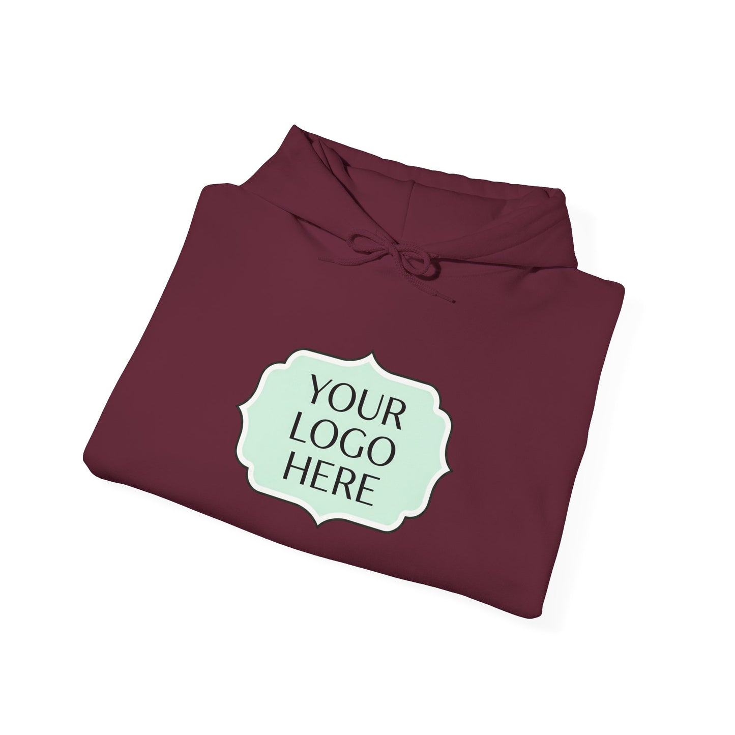 Hoodie — Custom Logo Scalloped Badge Design