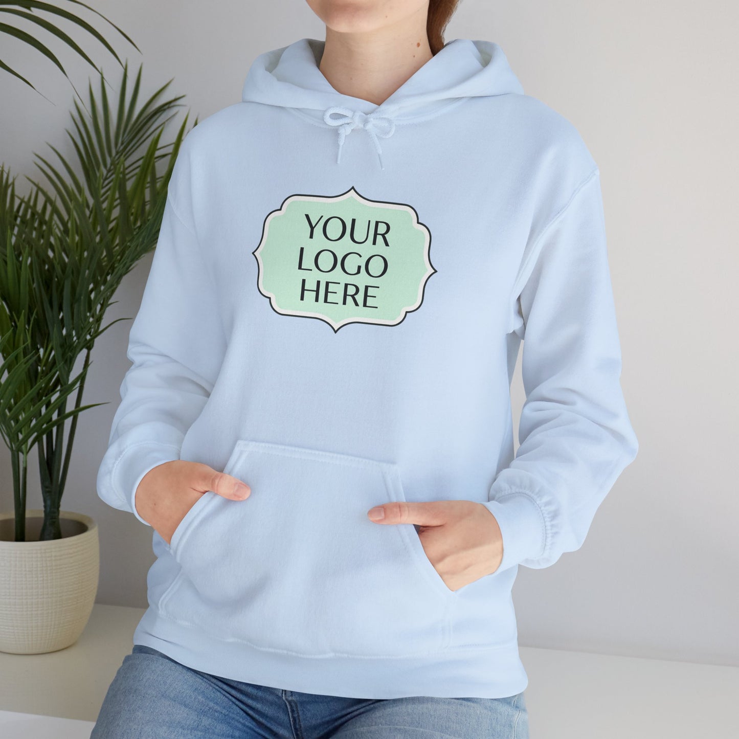 Hoodie — Custom Logo Scalloped Badge Design