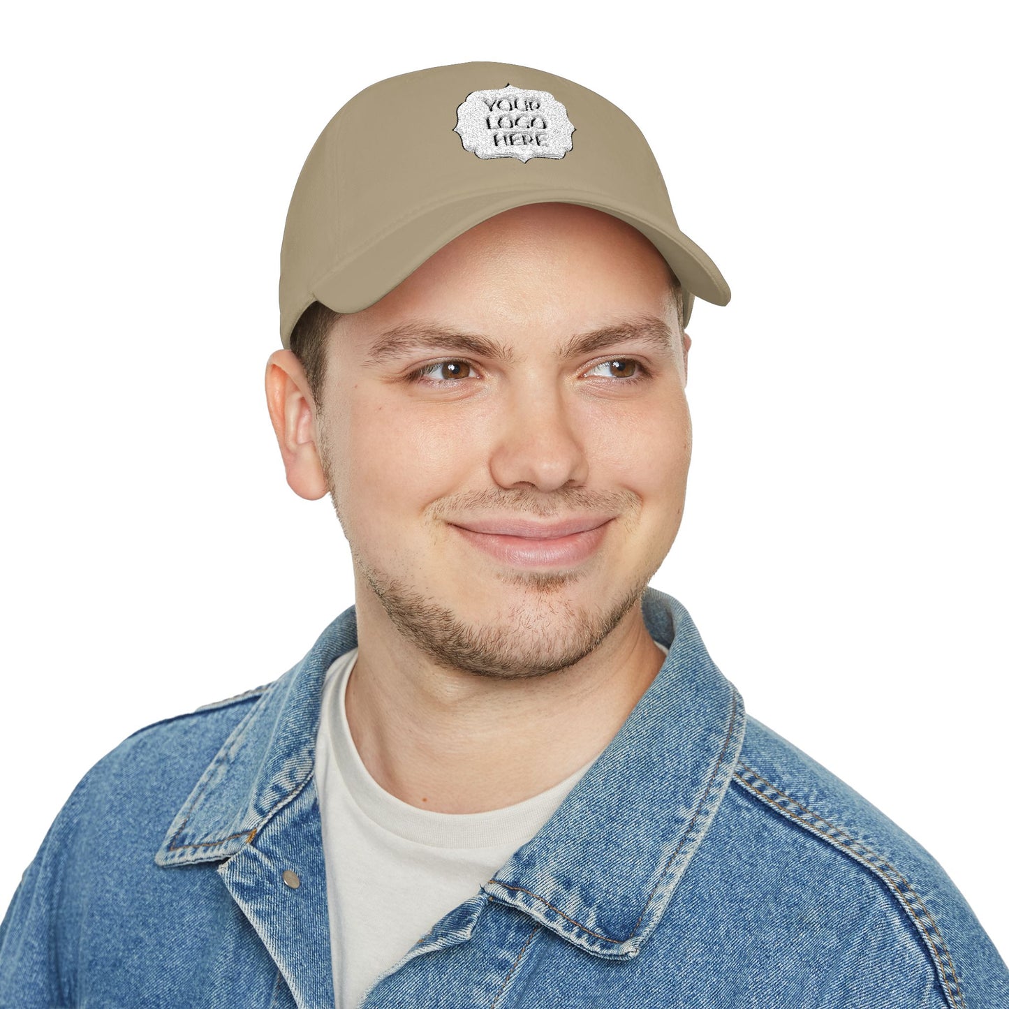 Custom Logo Low Profile Baseball Cap — Personalized Front Patch