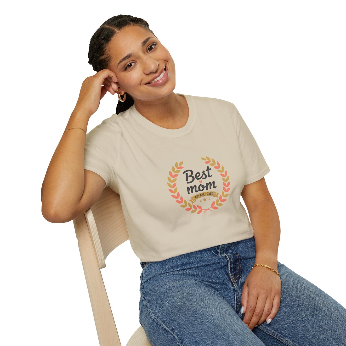 Best Mom You Are Loved T-Shirt — Laurel Wreath Mother's Day Tee