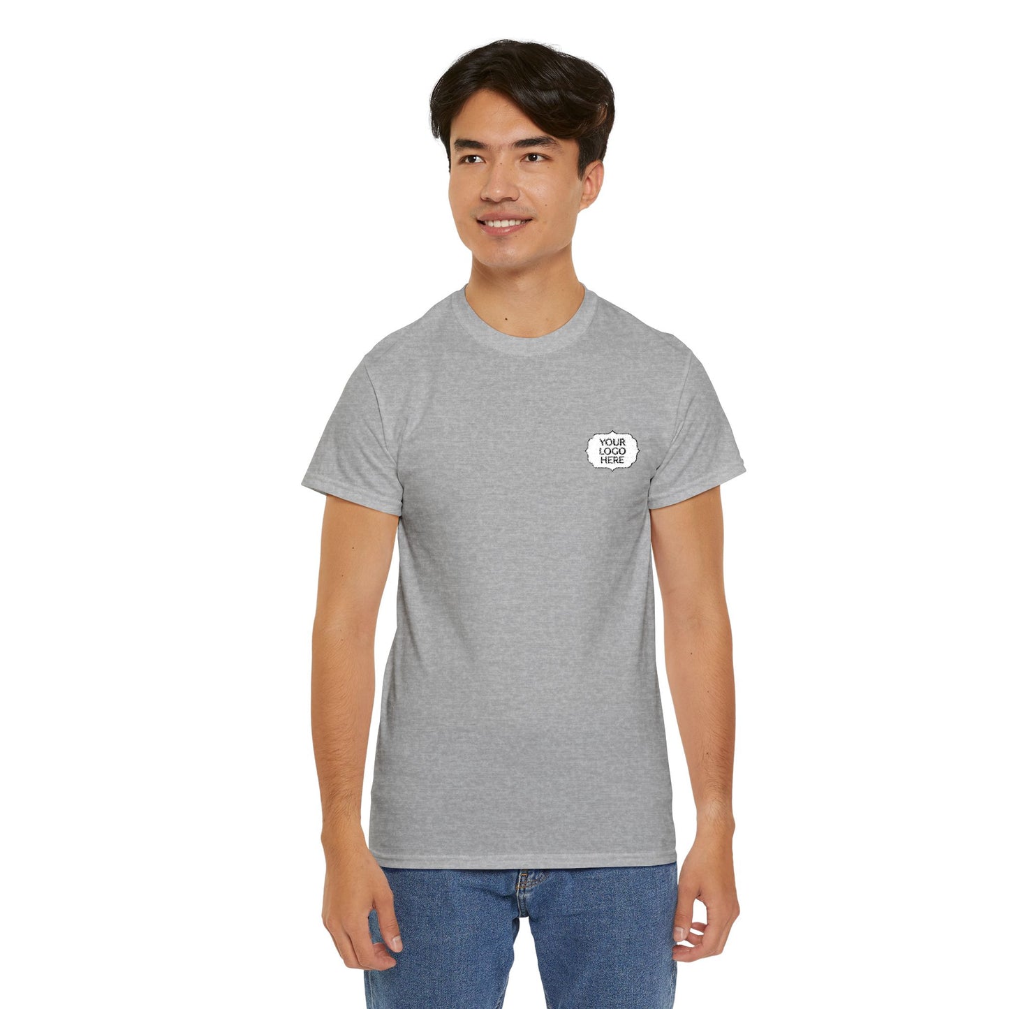 Tiger Heart Chest Pocket Tee — Minimal Wildlife Graphic T-Shirt