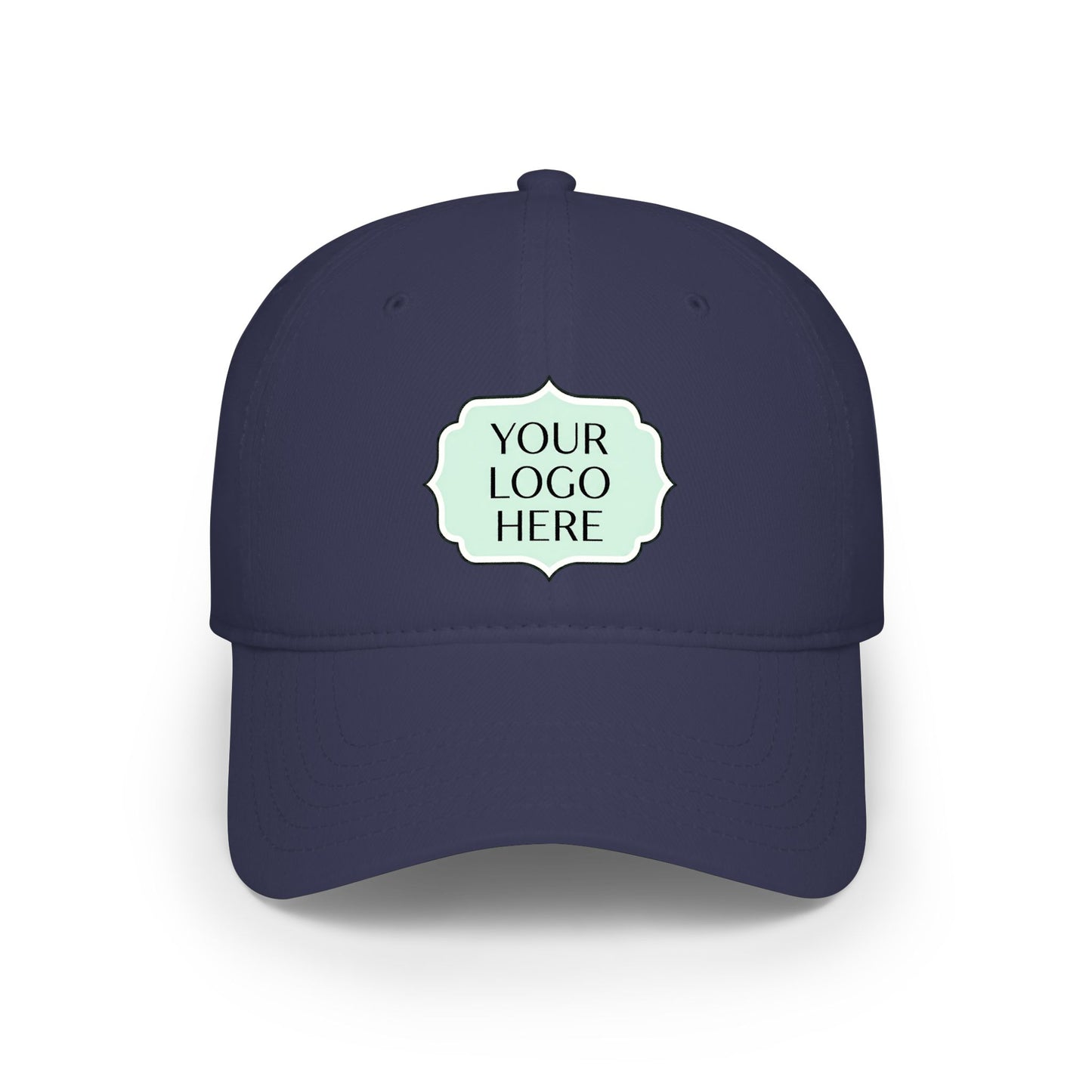 Custom Logo Low Profile Baseball Cap — Personalized Embroidered Patch Hat