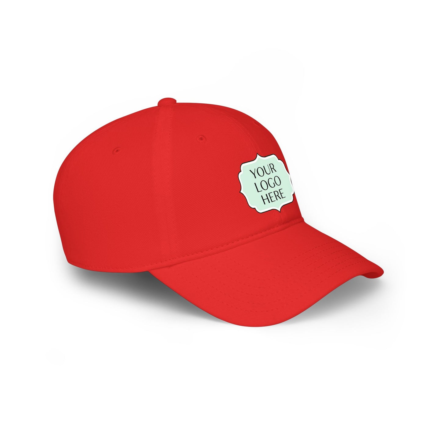 Custom Logo Low Profile Baseball Cap — Personalized Embroidered Patch Hat