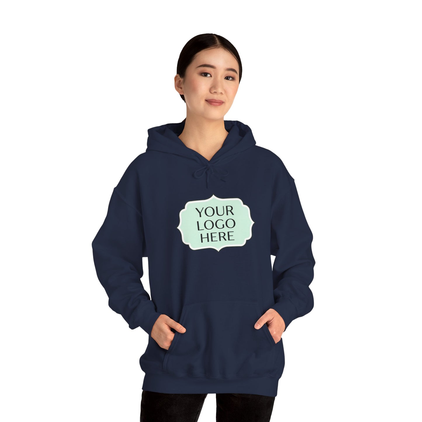 Hoodie — Custom Logo Scalloped Badge Design