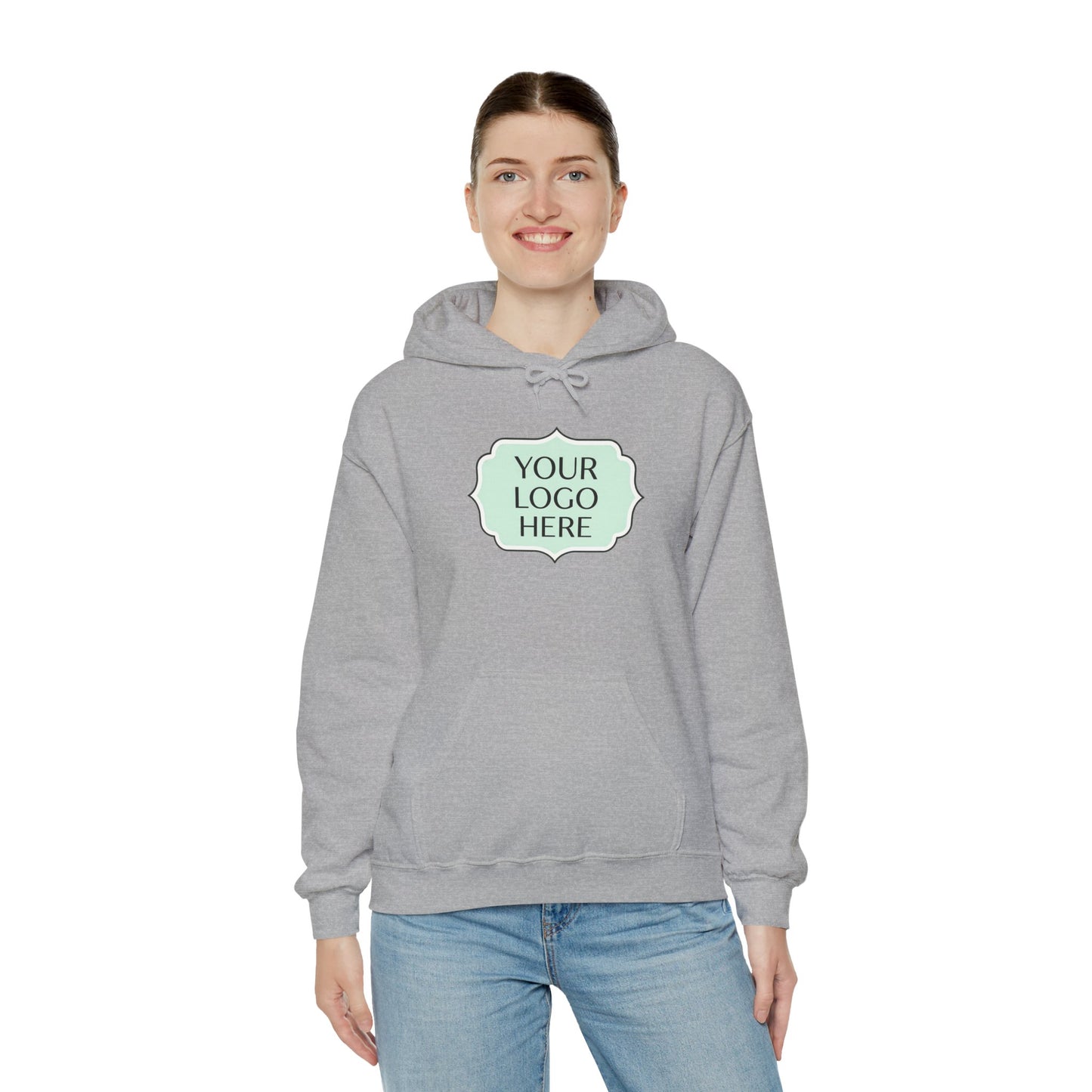 Hoodie — Custom Logo Scalloped Badge Design