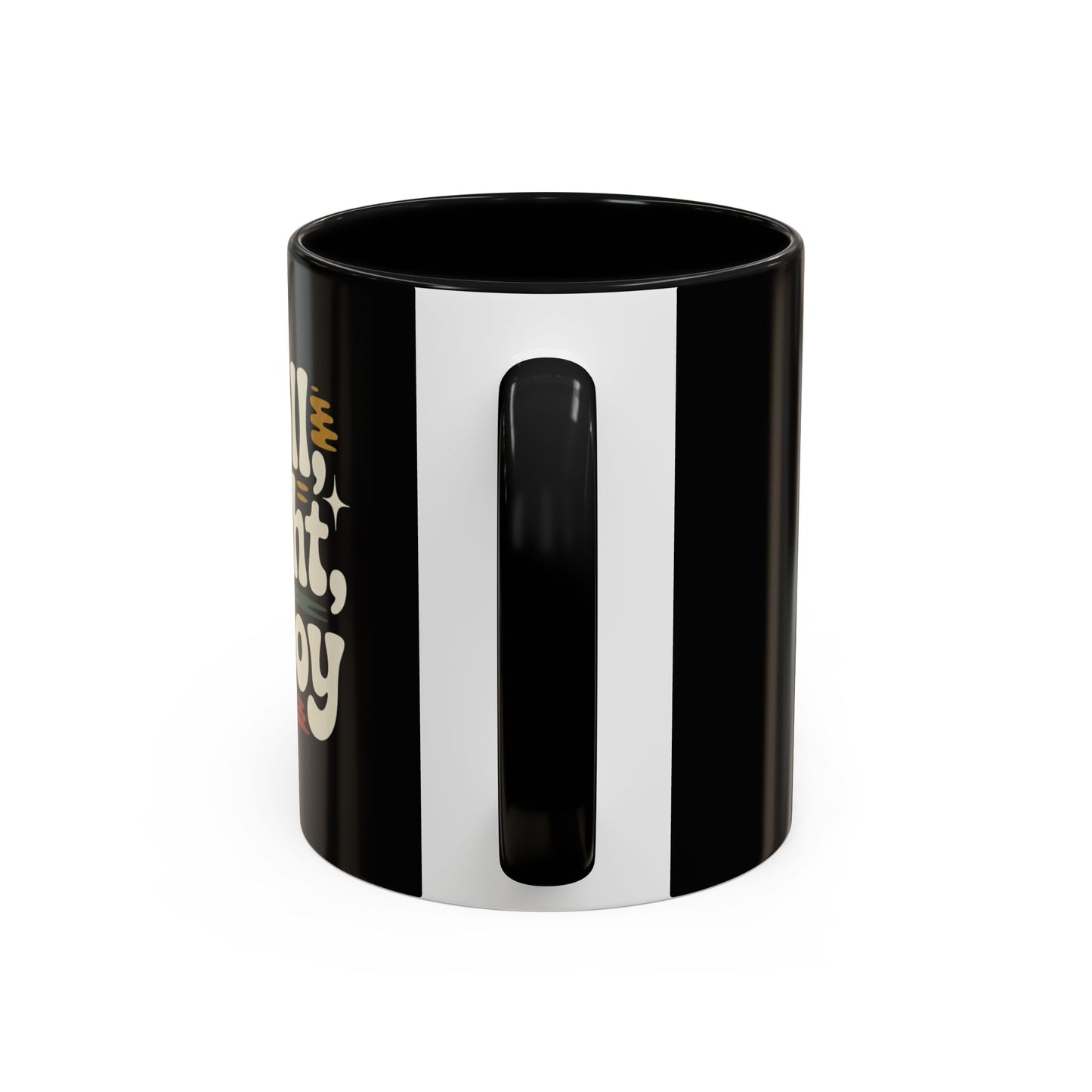 Coffee Mug — "Roll Light, Enjoy" Retro Accent Coffee Cup (11/15oz)
