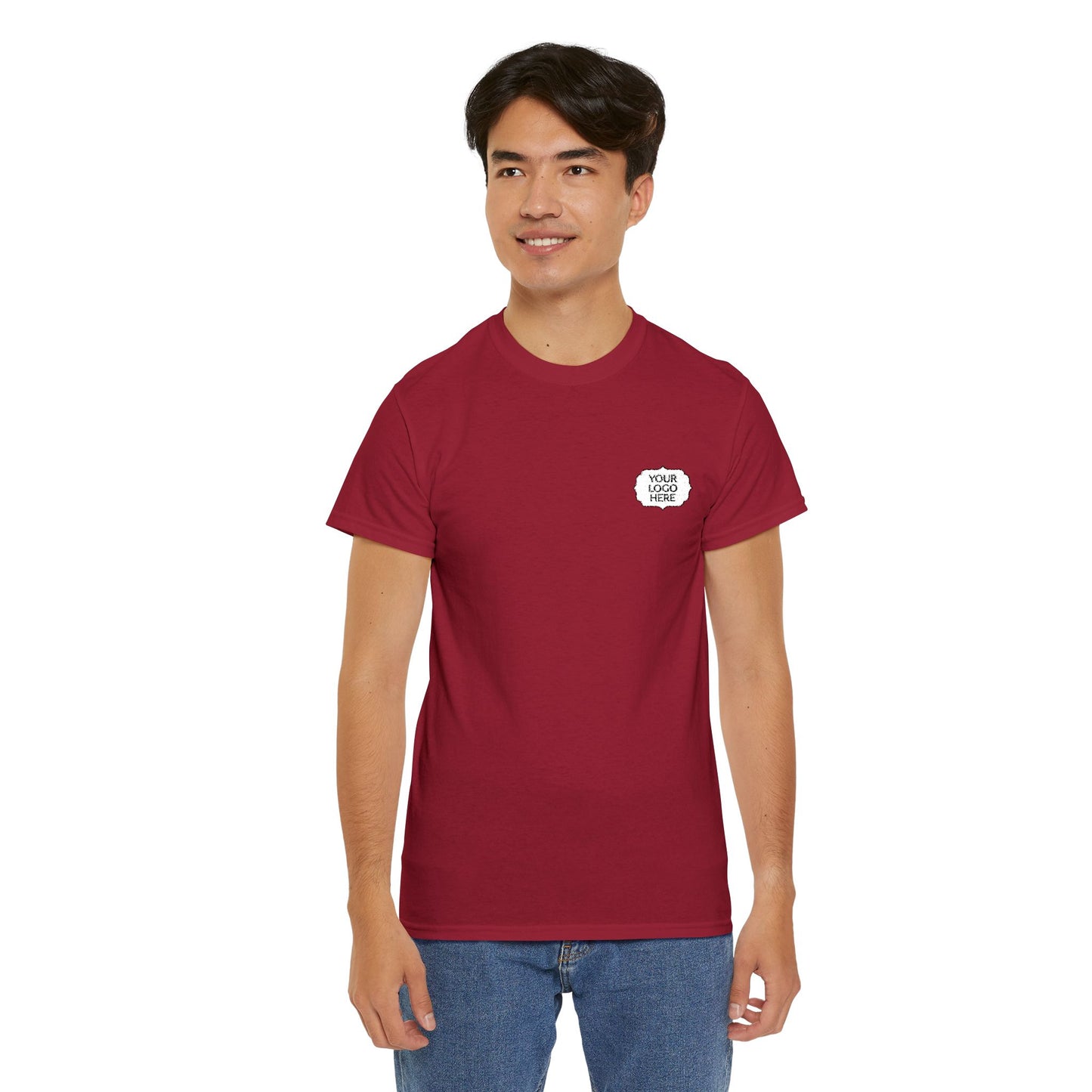 Tiger Heart Chest Pocket Tee — Minimal Wildlife Graphic T-Shirt