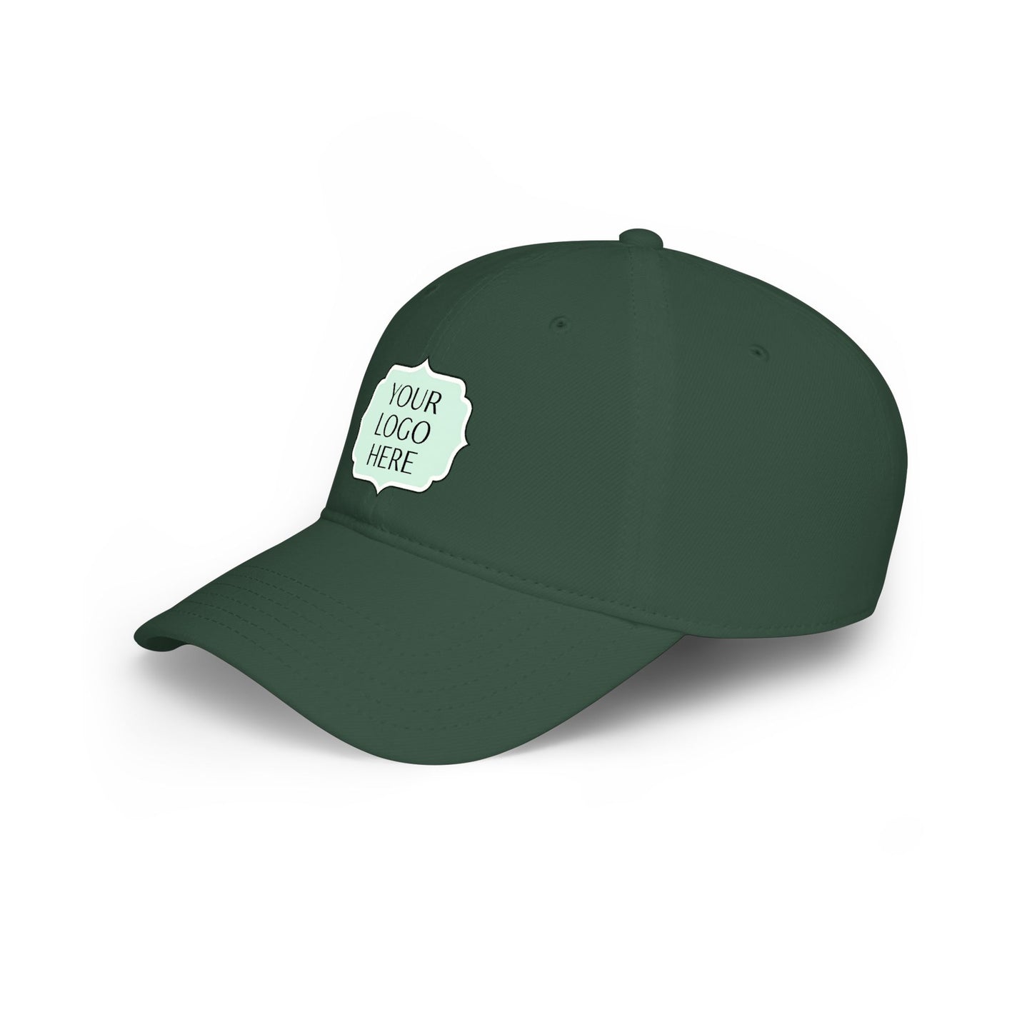 Custom Logo Low Profile Baseball Cap — Personalized Embroidered Patch Hat