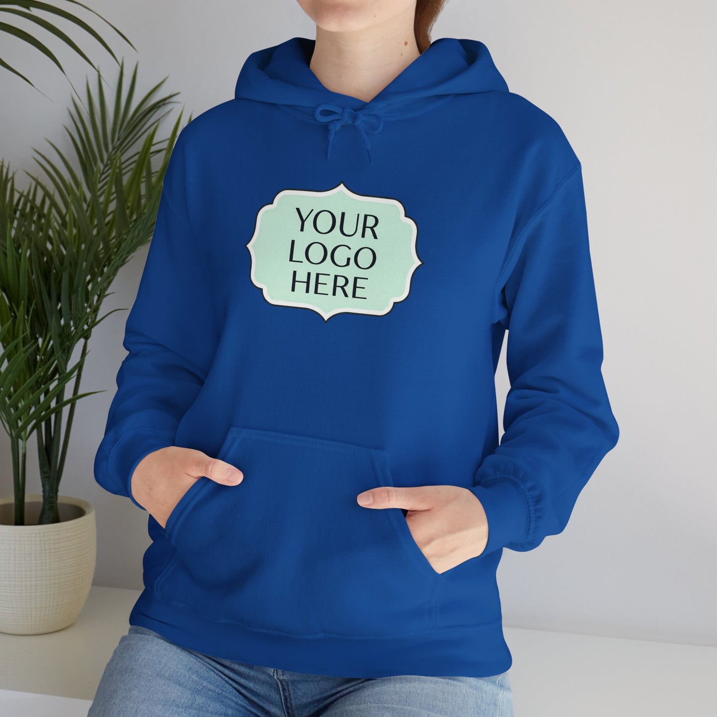 Hoodie — Custom Logo Scalloped Badge Design
