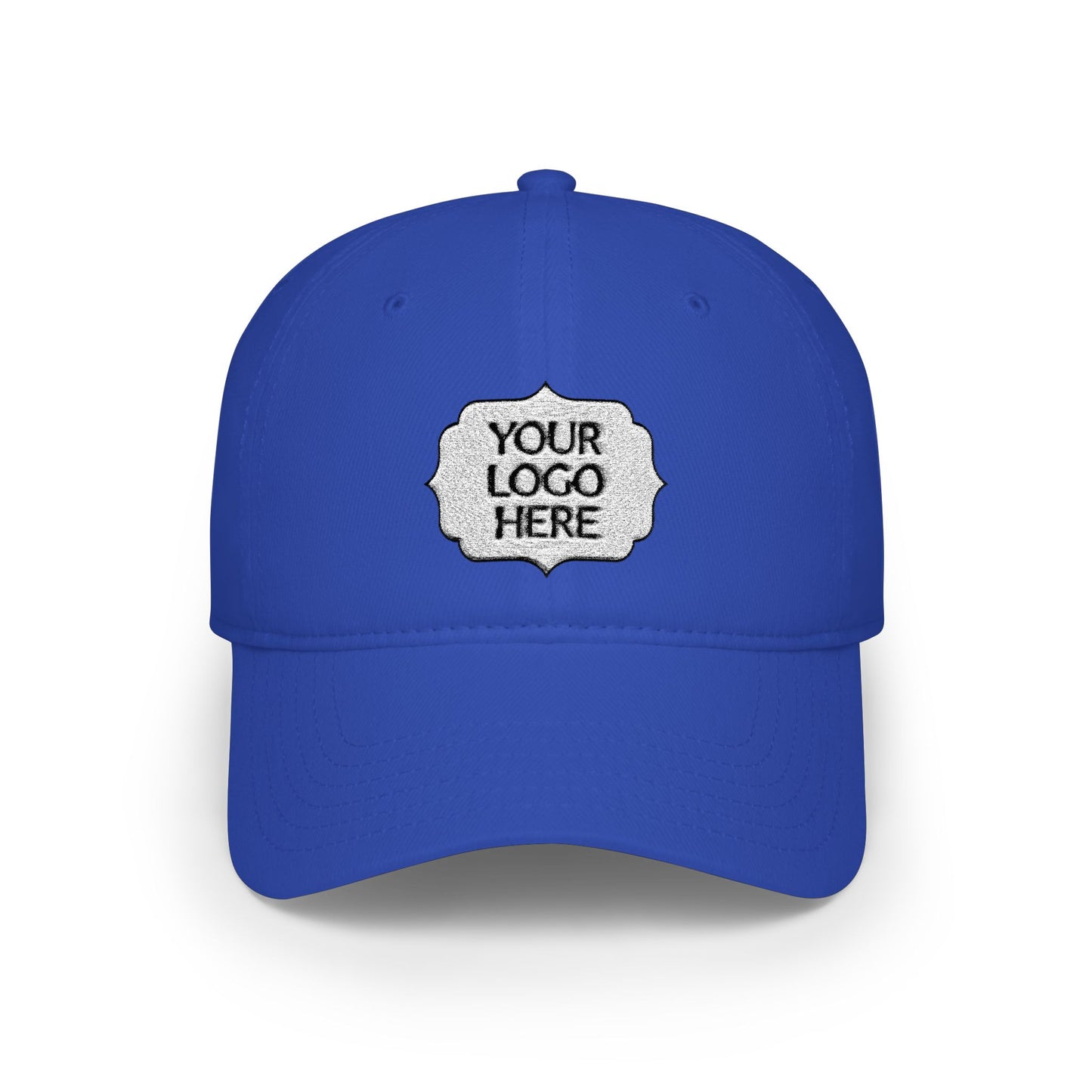 Custom Logo Low Profile Baseball Cap — Personalized Front Patch