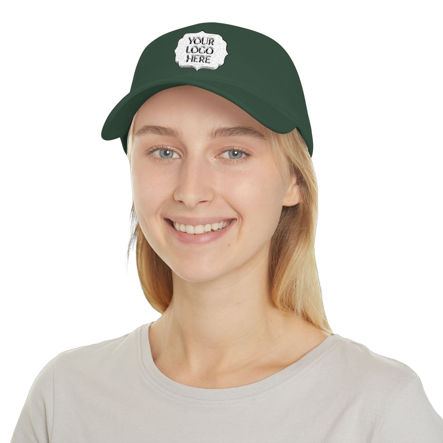 Custom Logo Low Profile Baseball Cap — Personalized Front Patch